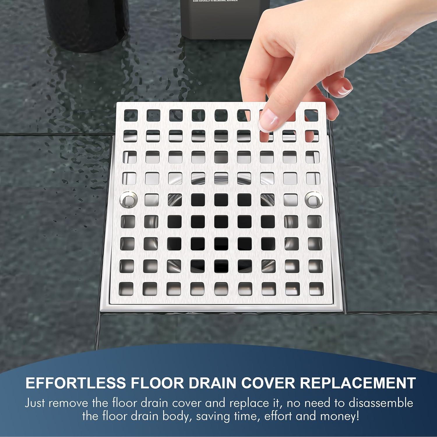 Cubierta de Drenaje de Ducha Yaseingoo 9.84cm Acero Inoxidable