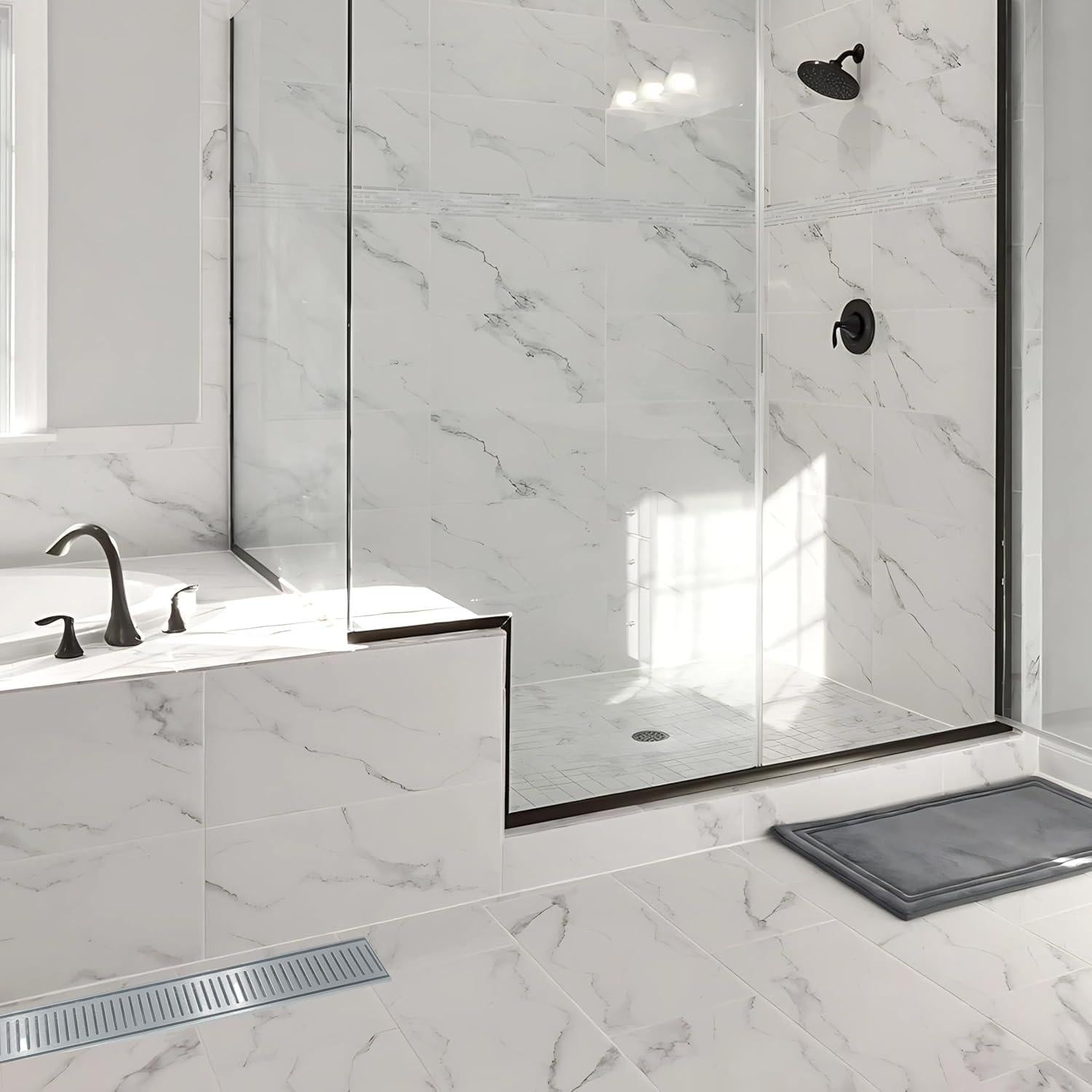 Desagüe Lineal Lauxes 30.48 cm Aluminio Ajustable Plata Seda