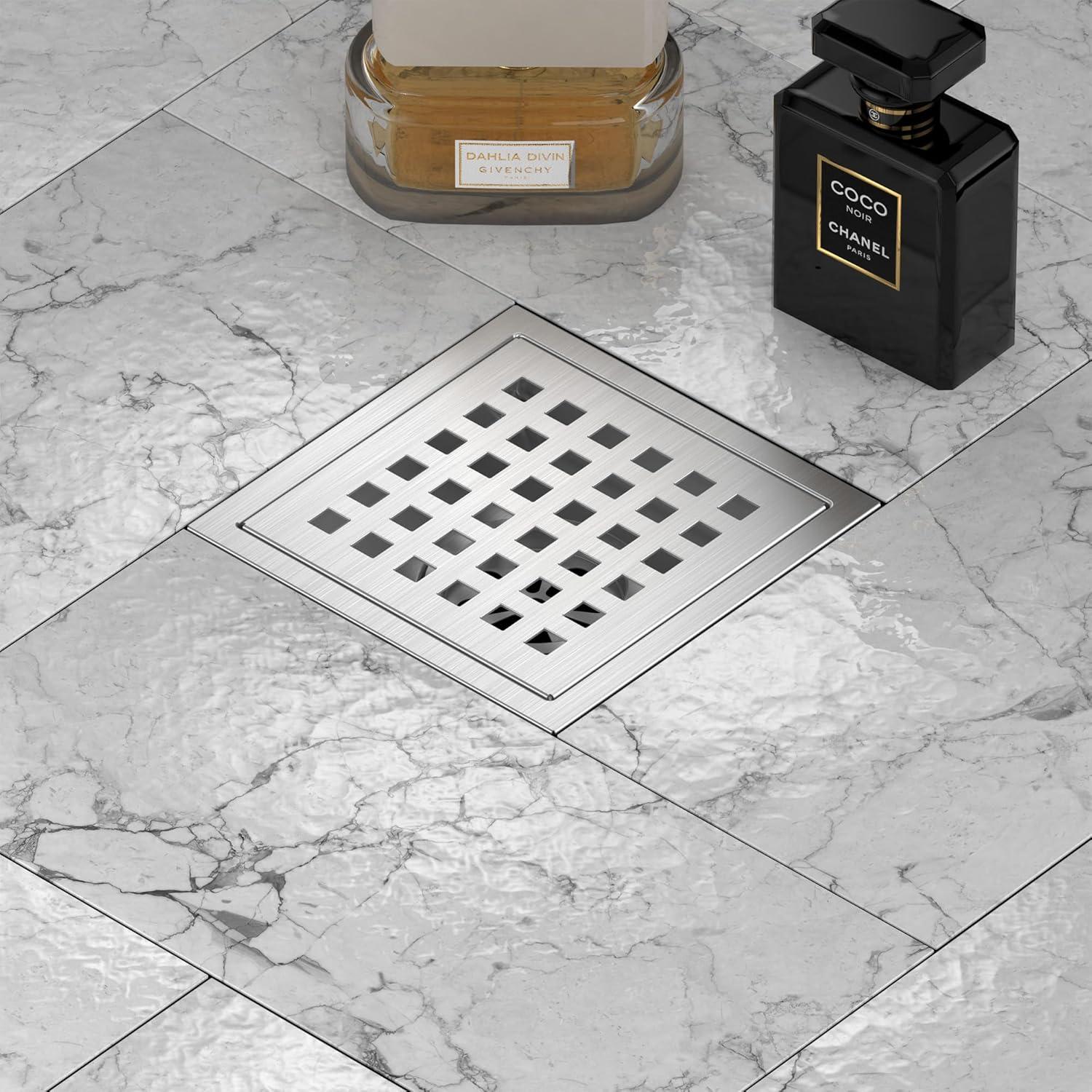 Desagüe Cuadrado 10.16 cm Georkios Acero Inoxidable SUS304