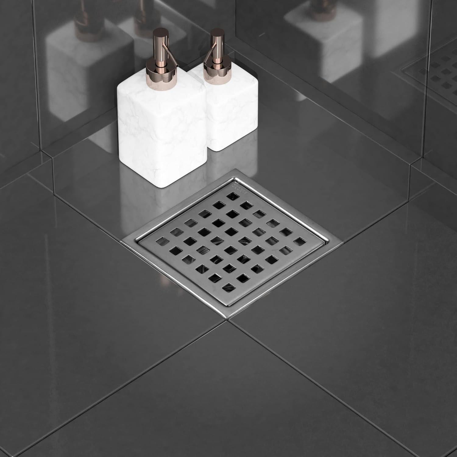 Desagüe Cuadrado 10.16 cm Georkios Acero Inoxidable SUS304