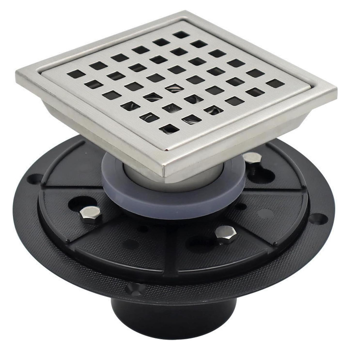 Desagüe de Ducha Cuadrado 10.16 cm YANCASENO Acero Inoxidable