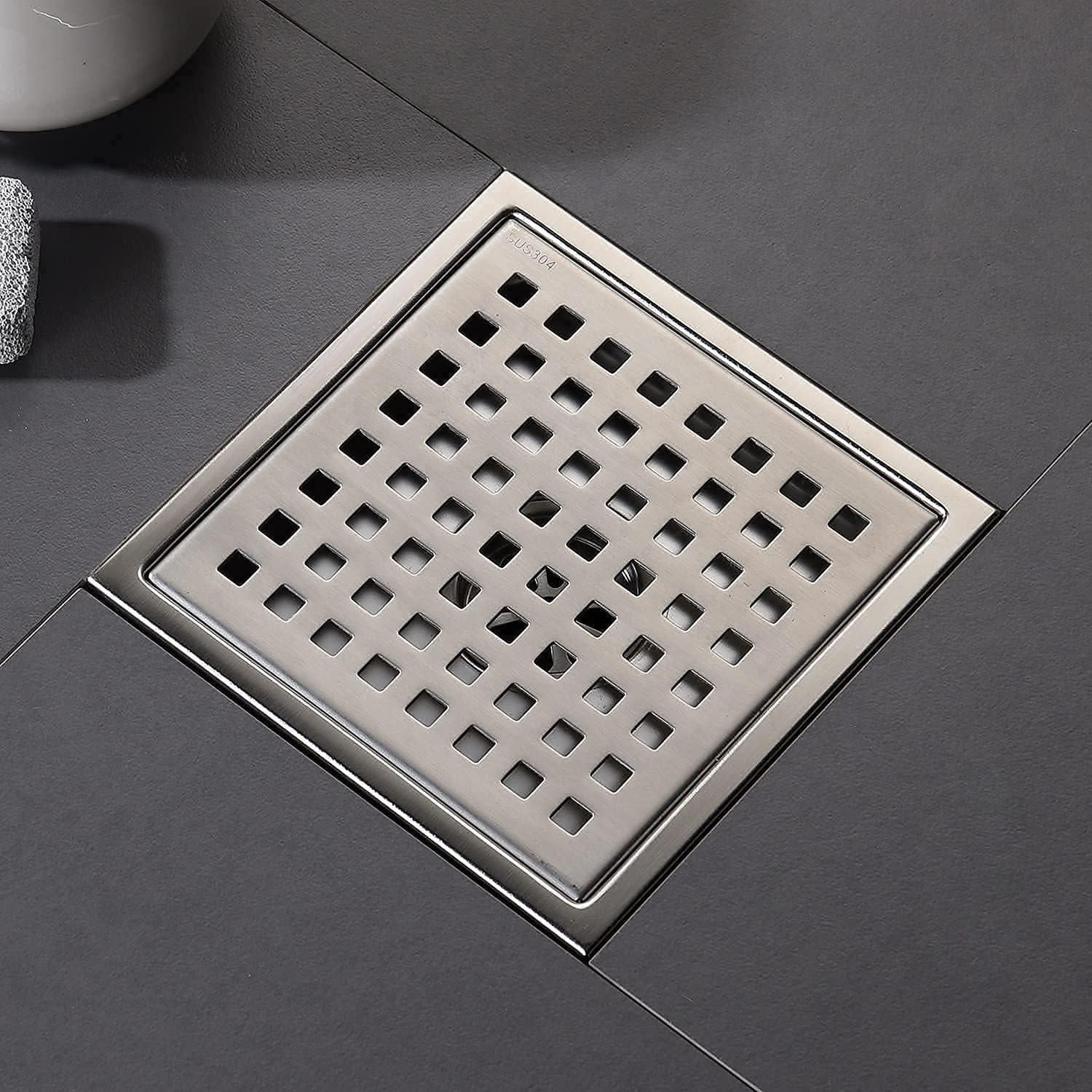 Desagüe de Ducha Cuadrado DEOKXZ 15x15 cm Acero Inoxidable