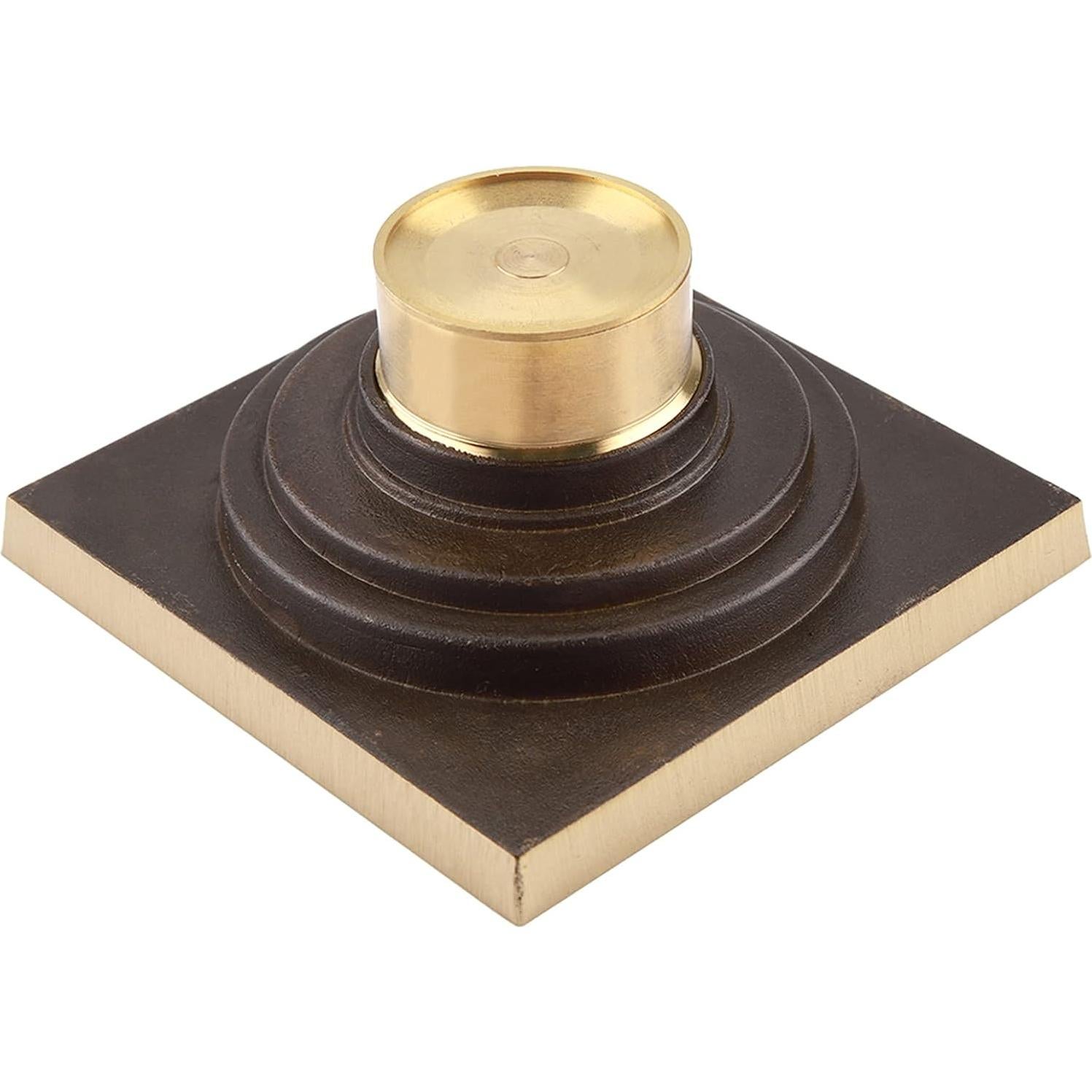 Desagüe de Ducha Cuadrado Tomotato 10x10cm Latón Antiguo