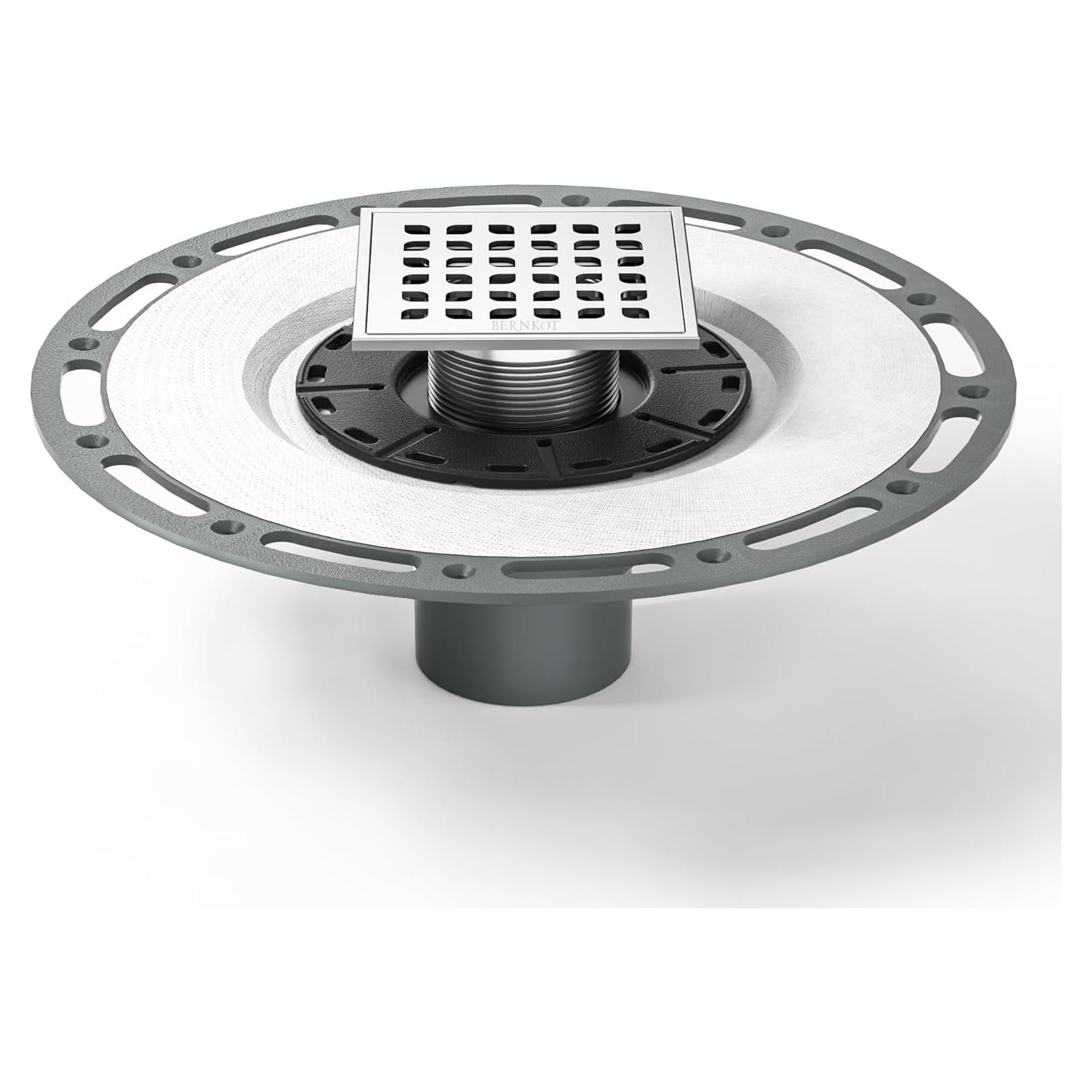 Desagüe Cuadrado 10.16 cm Bernkot Acero Inoxidable 304