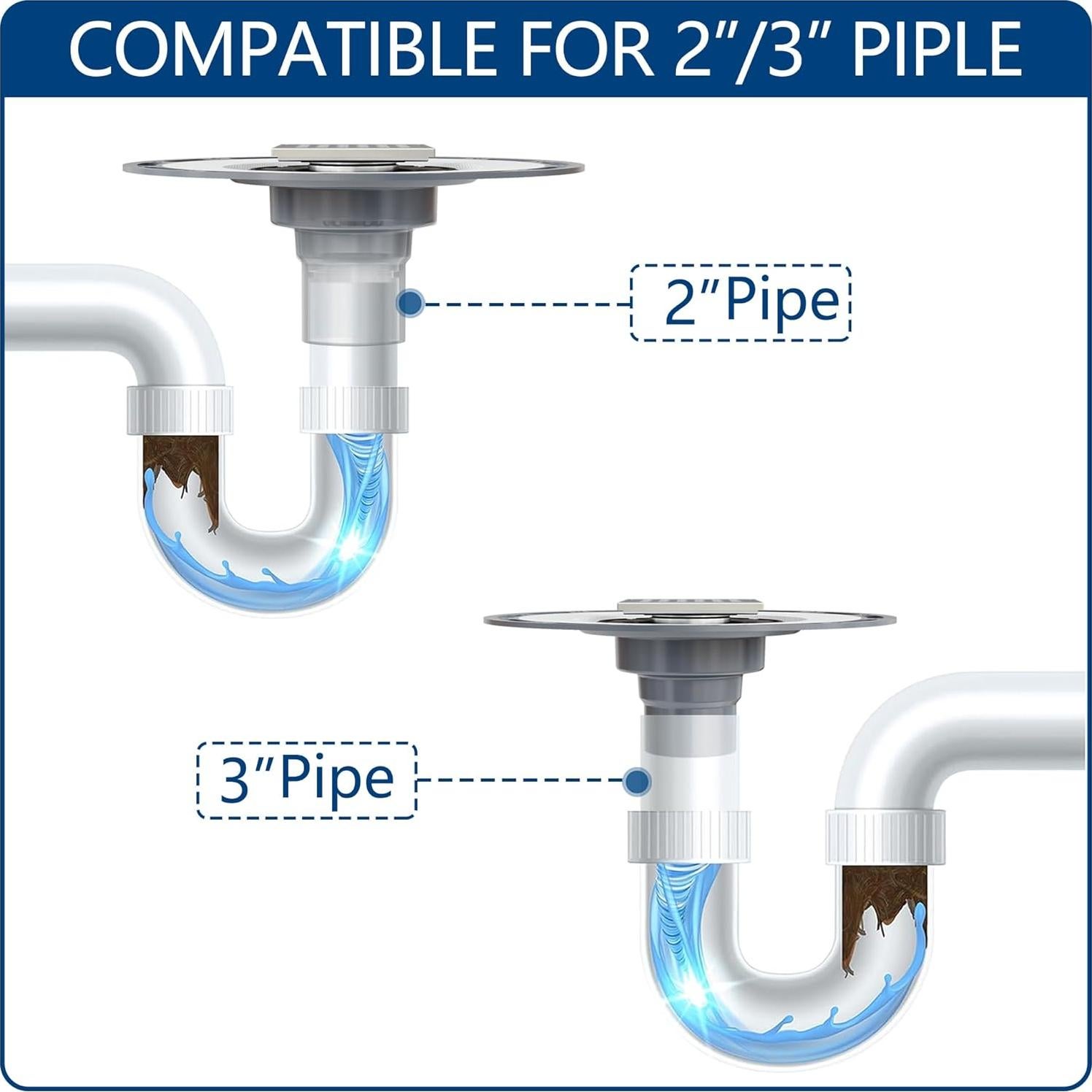Drenaje de Ducha Cuadrado Neodrain 15.24cm Acero Inoxidable
