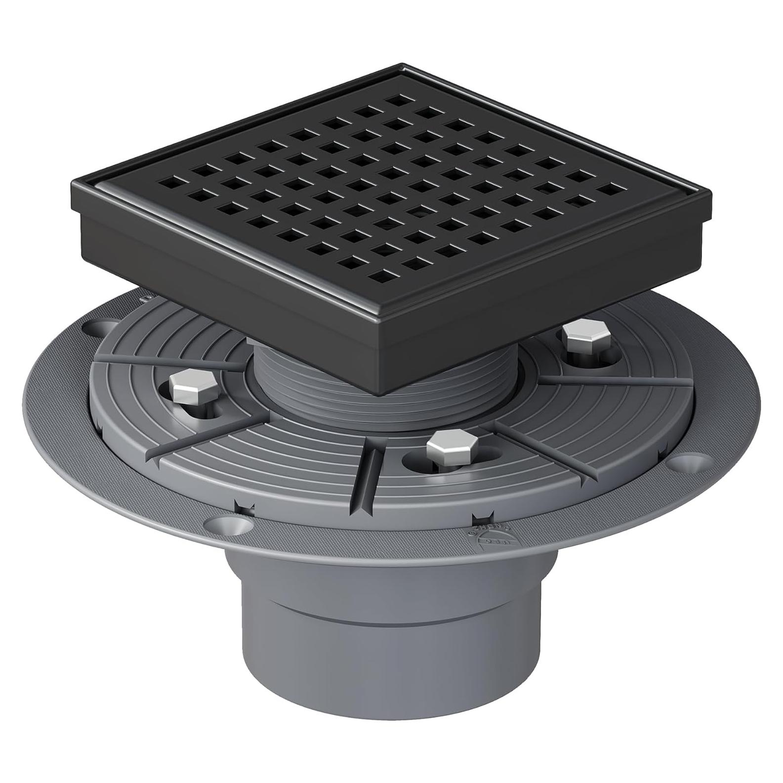 Desagüe Cuadrado Neodrain 10 cm Acero Inoxidable Negro Mate