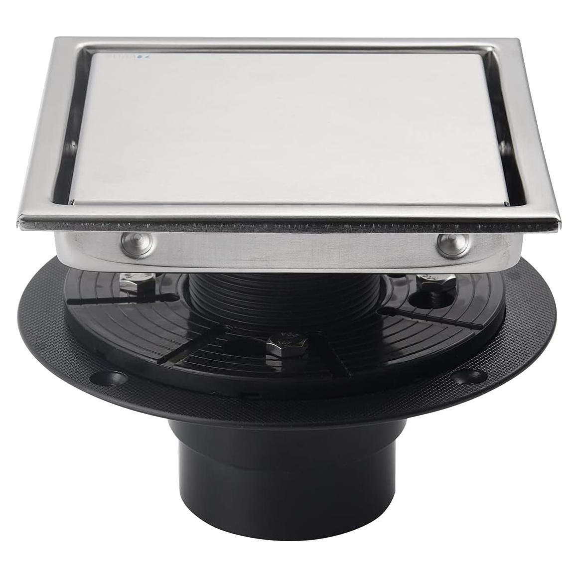 Desagüe Cuadrado SISEHO 15.2 cm Acero Inoxidable Ajustable