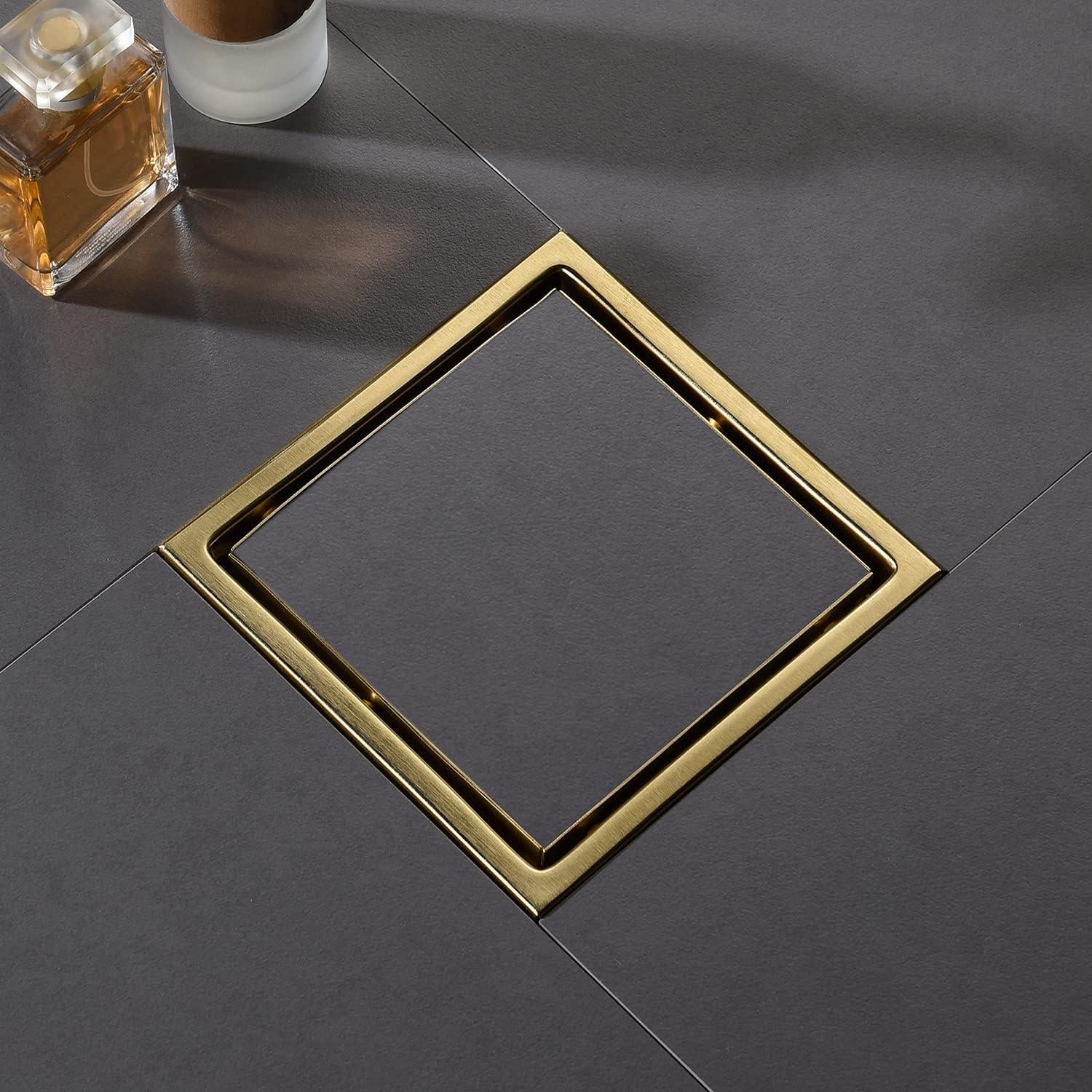 Desagüe Cuadrado SISEHO 15.2 cm Acero Inoxidable Ajustable