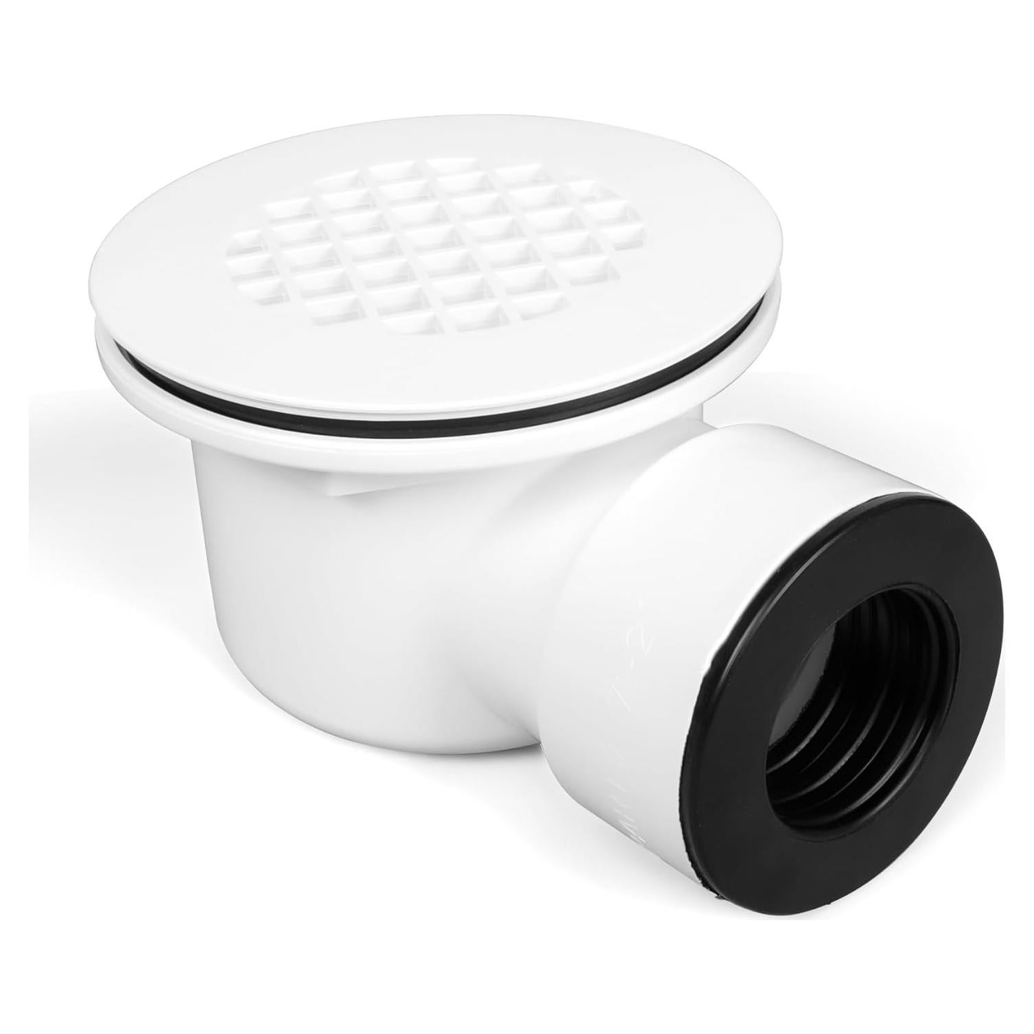 Desagüe de Ducha TUOSTPY 1-1/2" (3.81 cm) Blanco Bajo Perfil