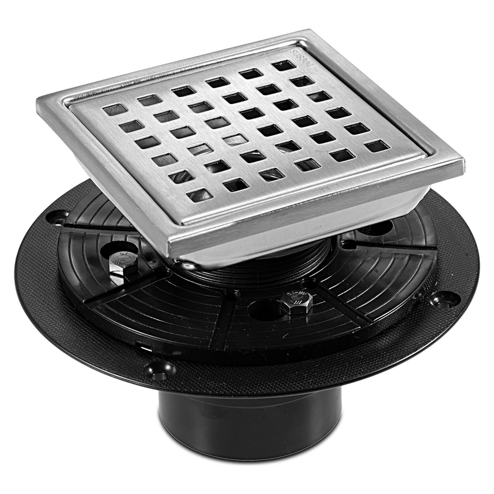 Drenaje de Piso Cuadrado Yridefe 15.24 cm Acero Inoxidable