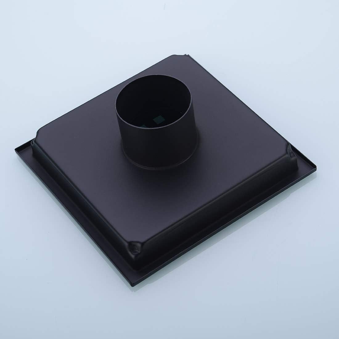 Desagüe de Ducha Cuadrado Orhemus 15x15 cm Acero Inoxidable Negro