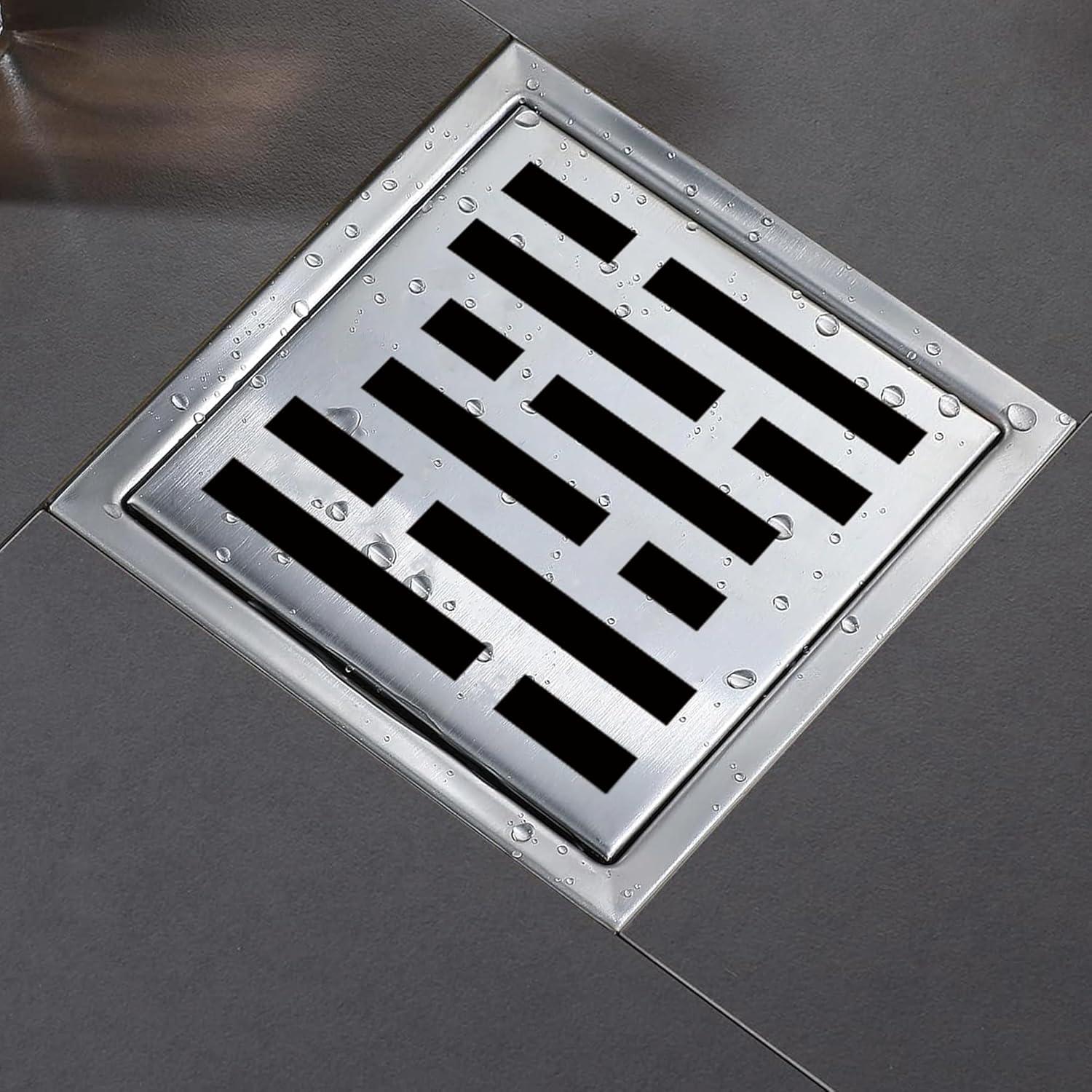 Desagüe de Ducha Cuadrado Eblog 10.16 cm Acero Inoxidable