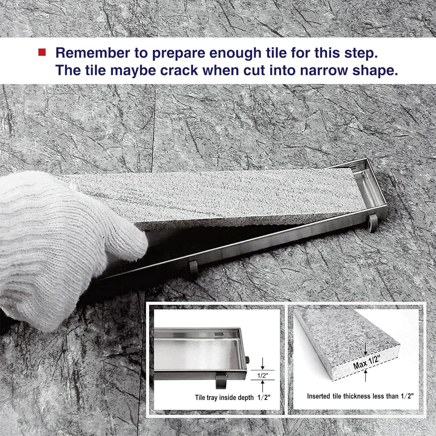 Drenaje Lineal de Ducha Neodrain 60.96 cm Acero Inoxidable