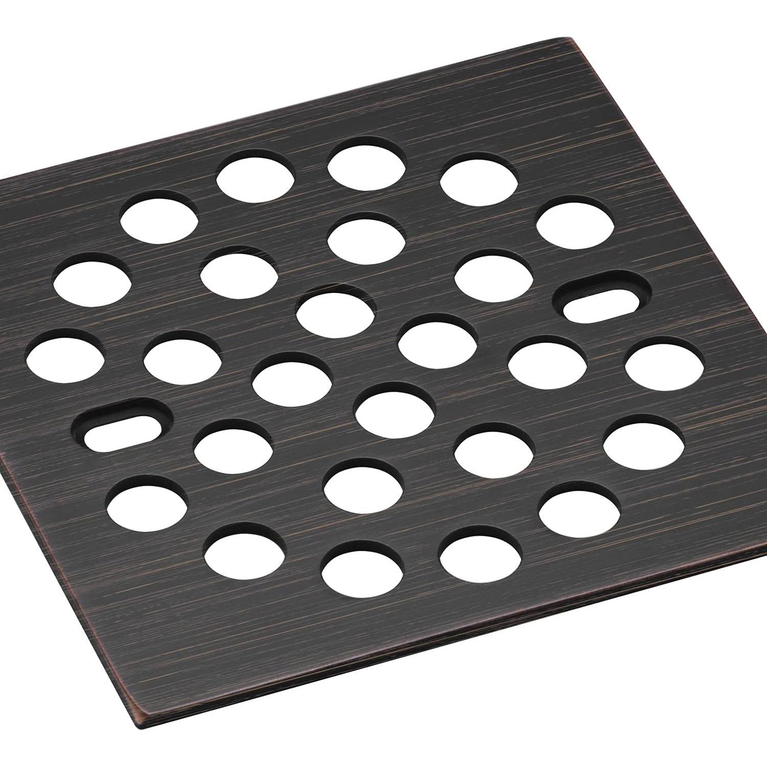 Rejilla de Drenaje Cuadrada RRAJJ 100mm Acero Inoxidable Cepillado