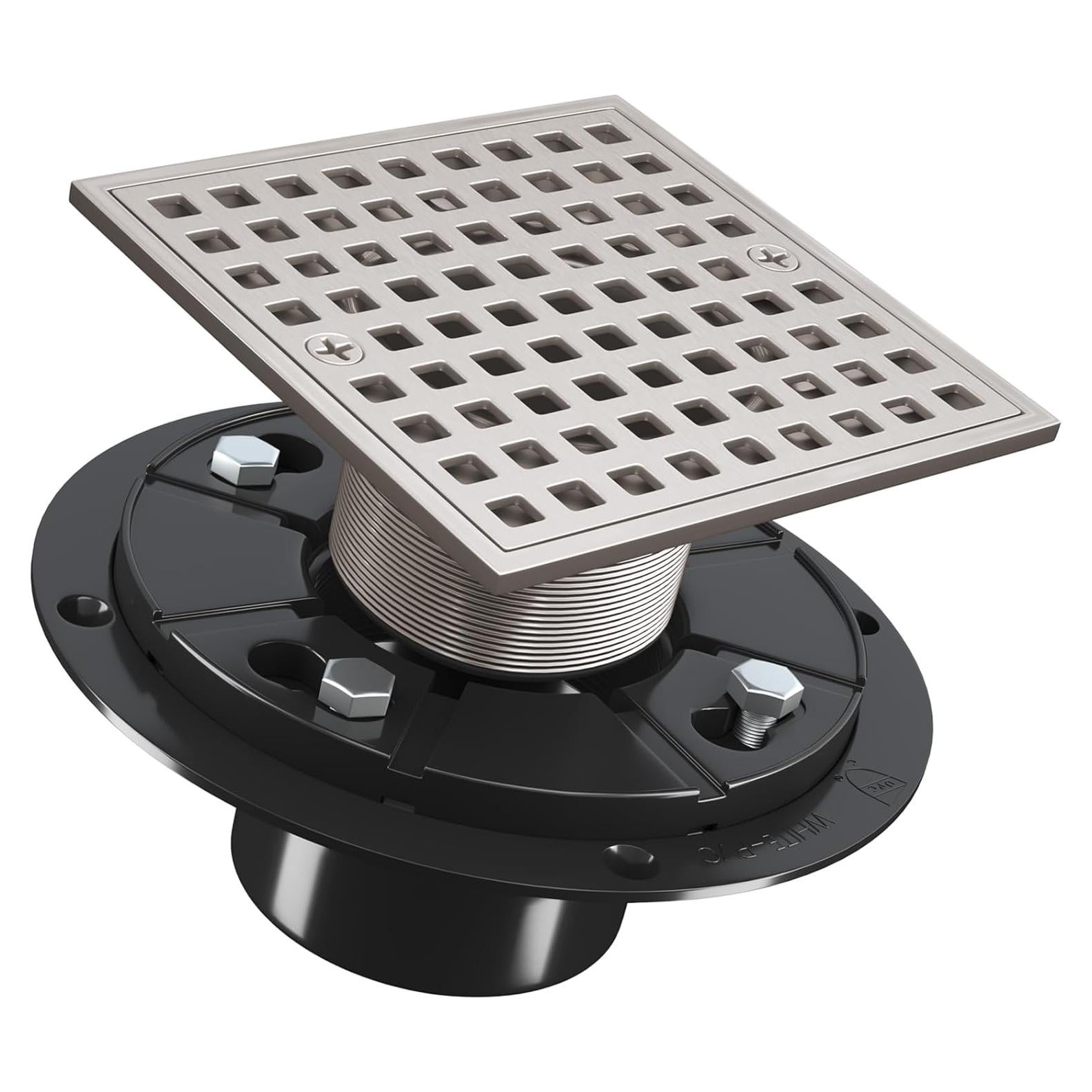 Desagüe de Ducha Cuadrado Yaseingoo 10 cm con Filtro de Cabello