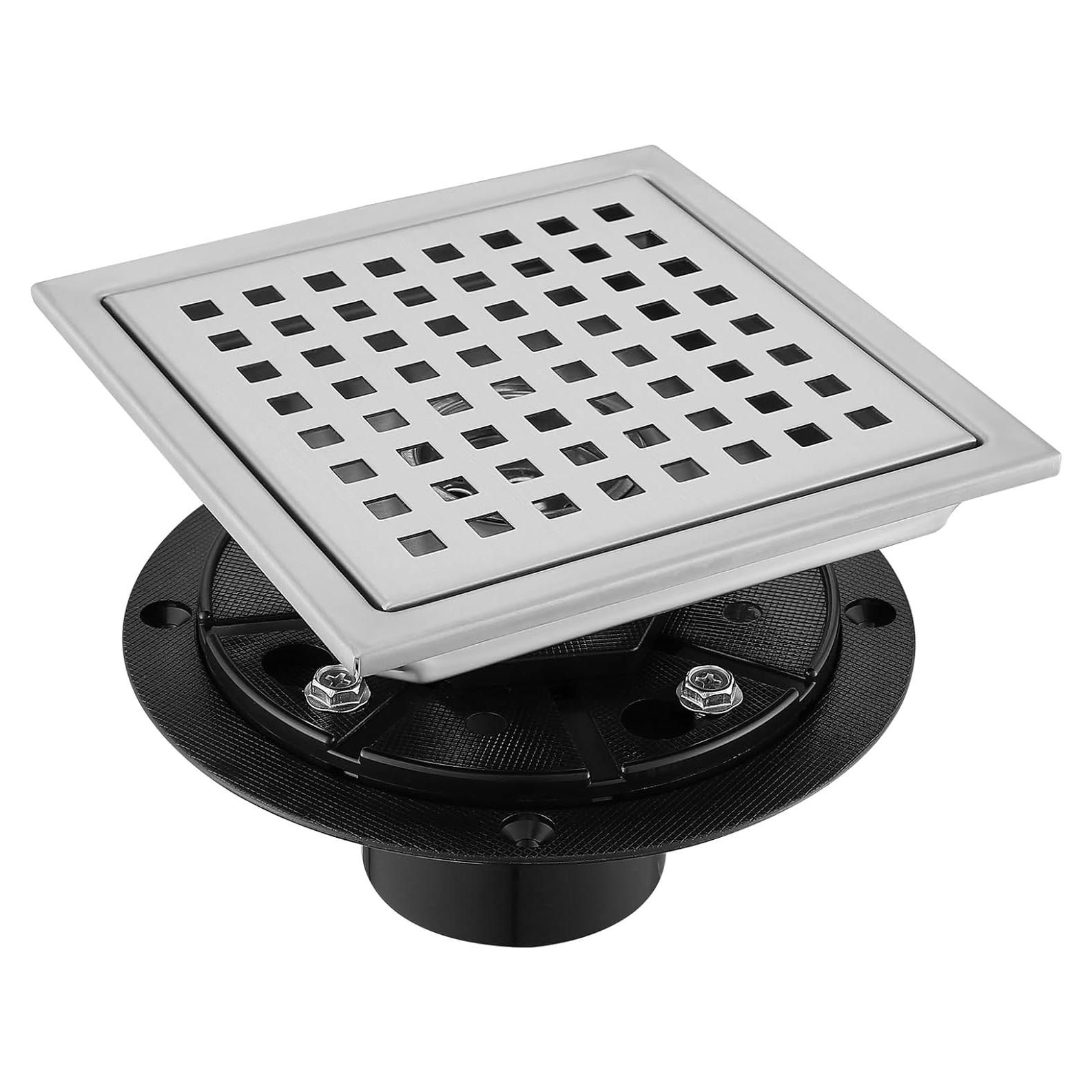 Desagüe Cuadrado TRJIKAG 10.16x10.16 cm Acero Inoxidable Níquel