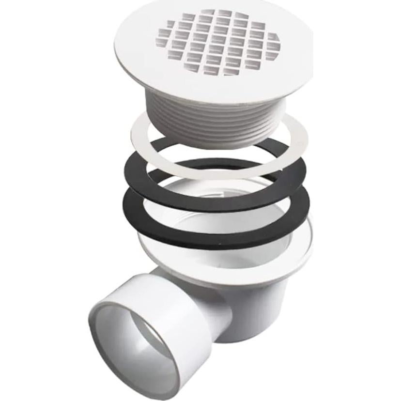 Desagüe de Ducha Mucol Blanco 5.08 cm con Colador Perforado