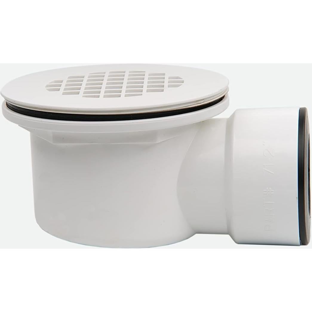 Desagüe de Ducha Mucol Blanco 5.08 cm con Colador Perforado