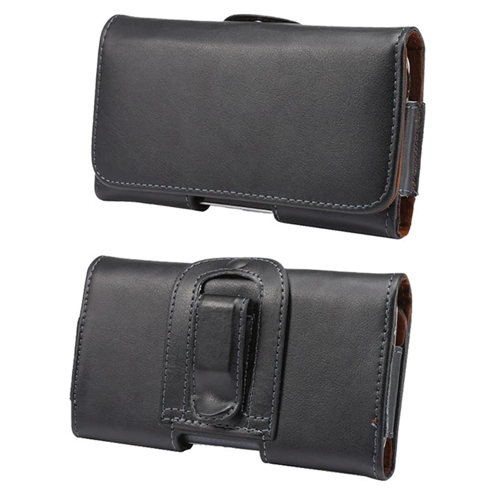 Funda de cuero para teléfono con clip YLYSLFC - iPhone y Galaxy