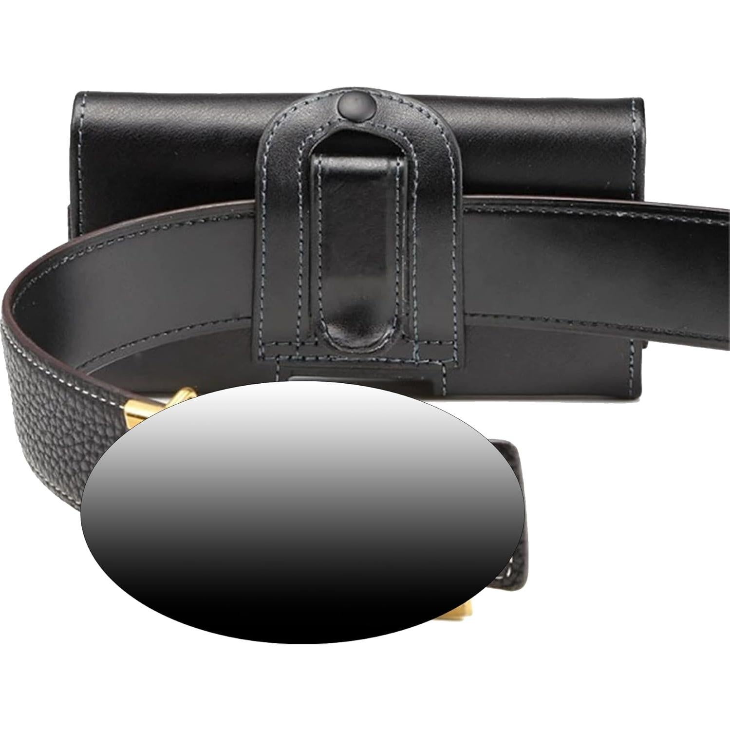 Funda de cuero para teléfono con clip YLYSLFC - iPhone y Galaxy