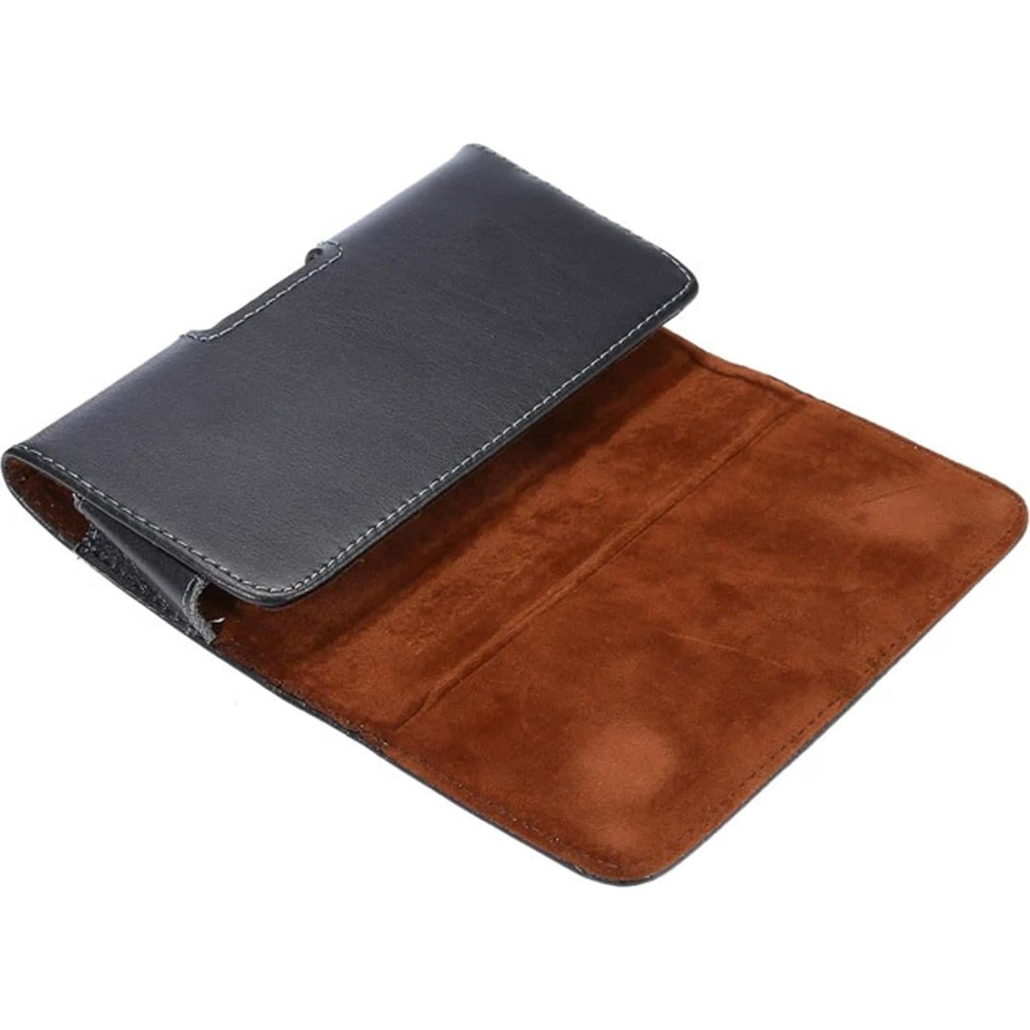 Funda de cuero para teléfono con clip YLYSLFC - iPhone y Galaxy