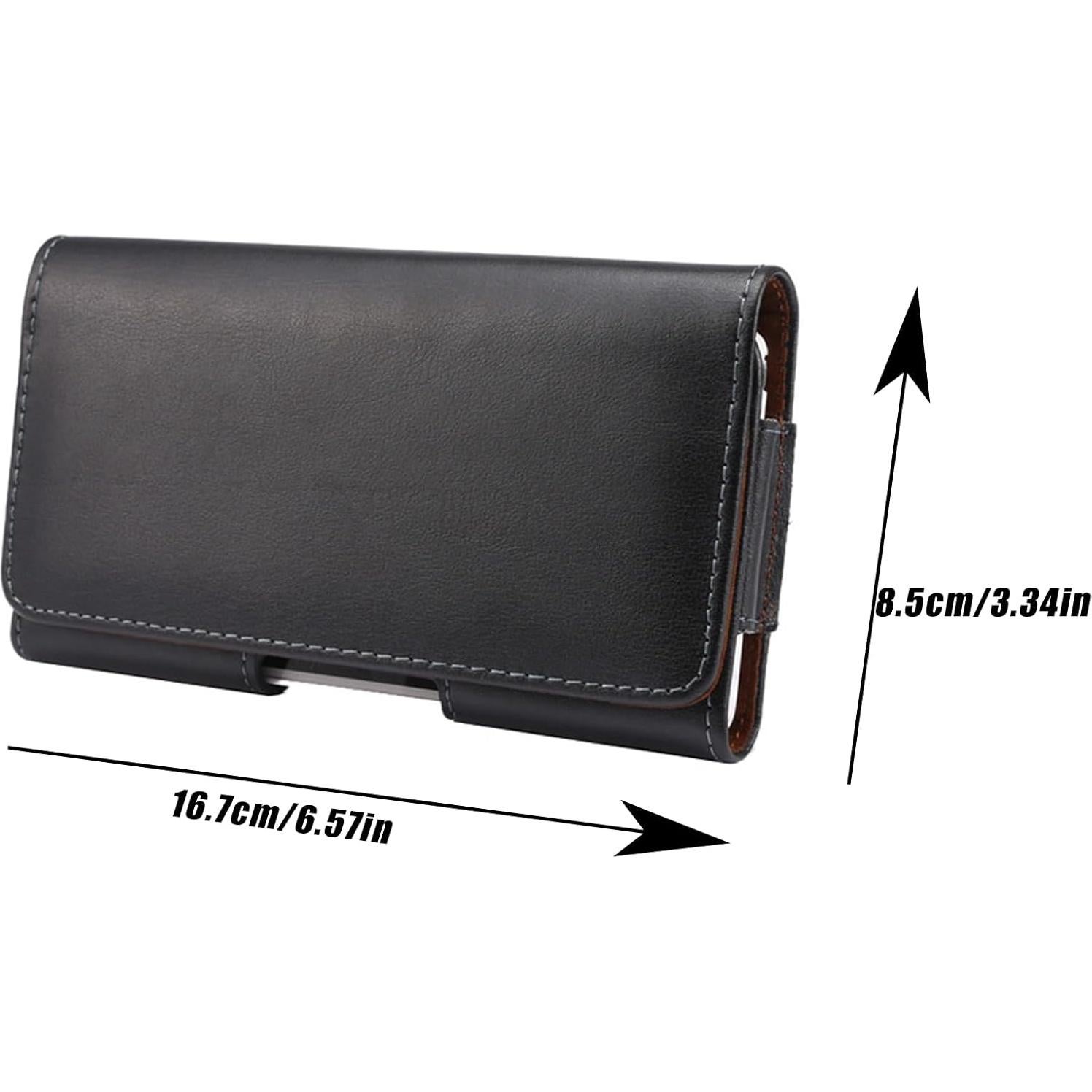 Funda de cuero para teléfono con clip YLYSLFC - iPhone y Galaxy