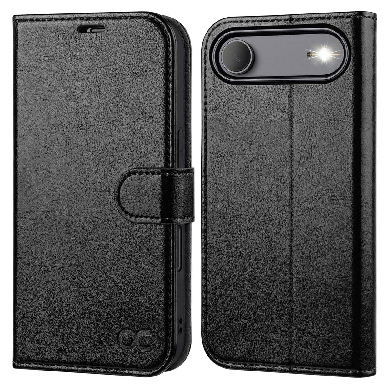 Funda de Cartera OCASE para iPhone Air 6.5" 2025, Negro
