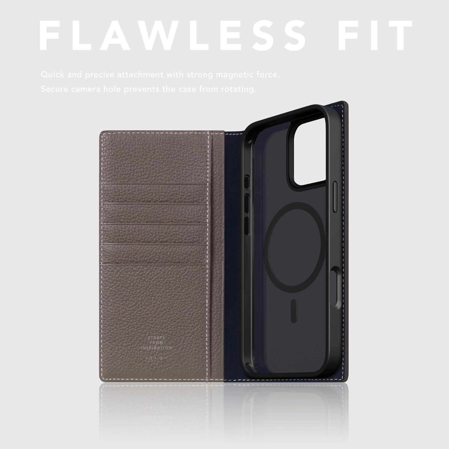 Cartera de Cuero para iPhone 16 Pro SLG - Estilo Diario MagSafe