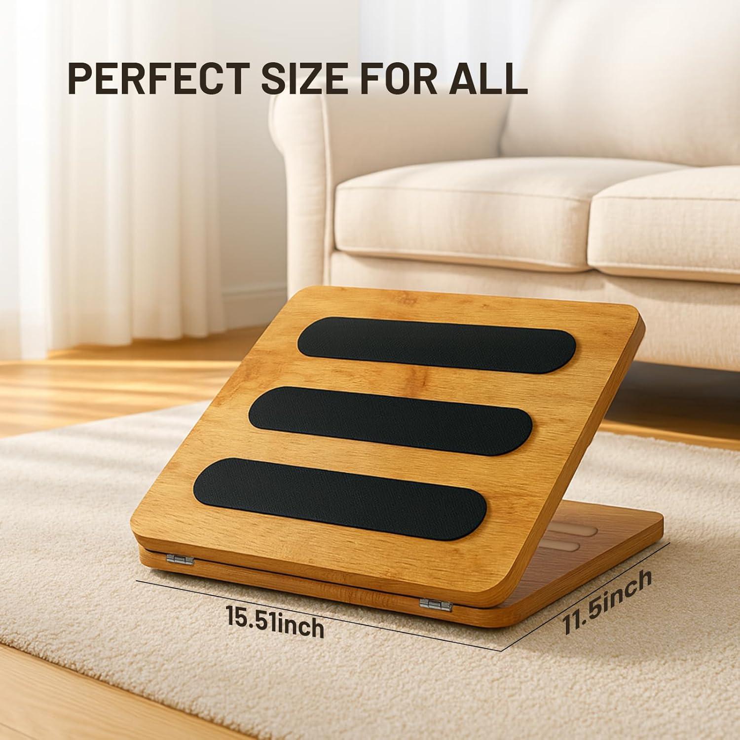 Reposapiés de madera ajustable Kunffiyso KFR-01 4 alturas