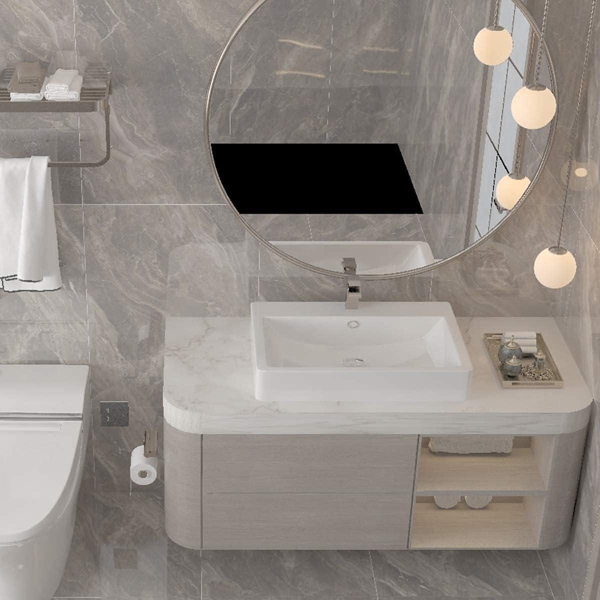 Papel Tapiz Autoadhesivo de Mármol Blanco Boeanay 15.8x3m