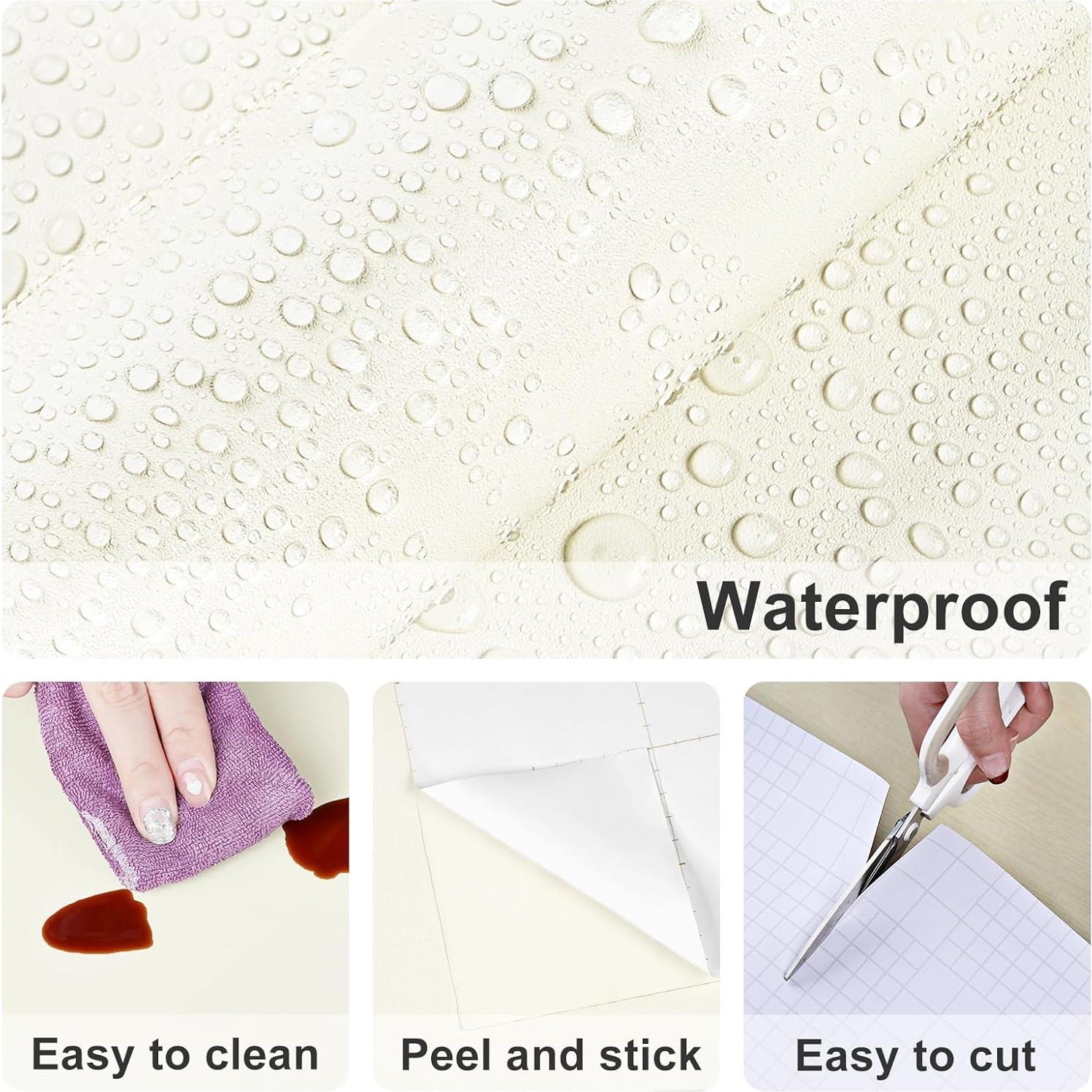 Papel Tapiz Autoadhesivo Beige Wallderful 40x200 cm Mate