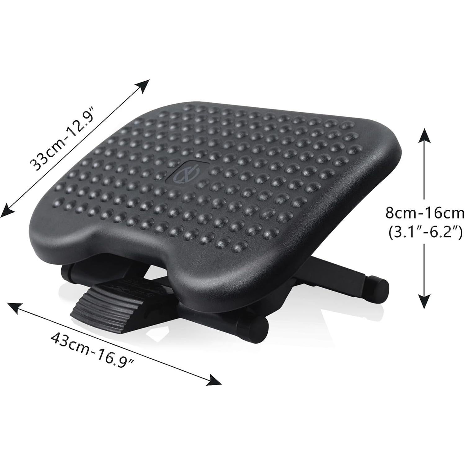 Reposapiés Ajustable AKOZLIN con Altura y Ángulo Regulable