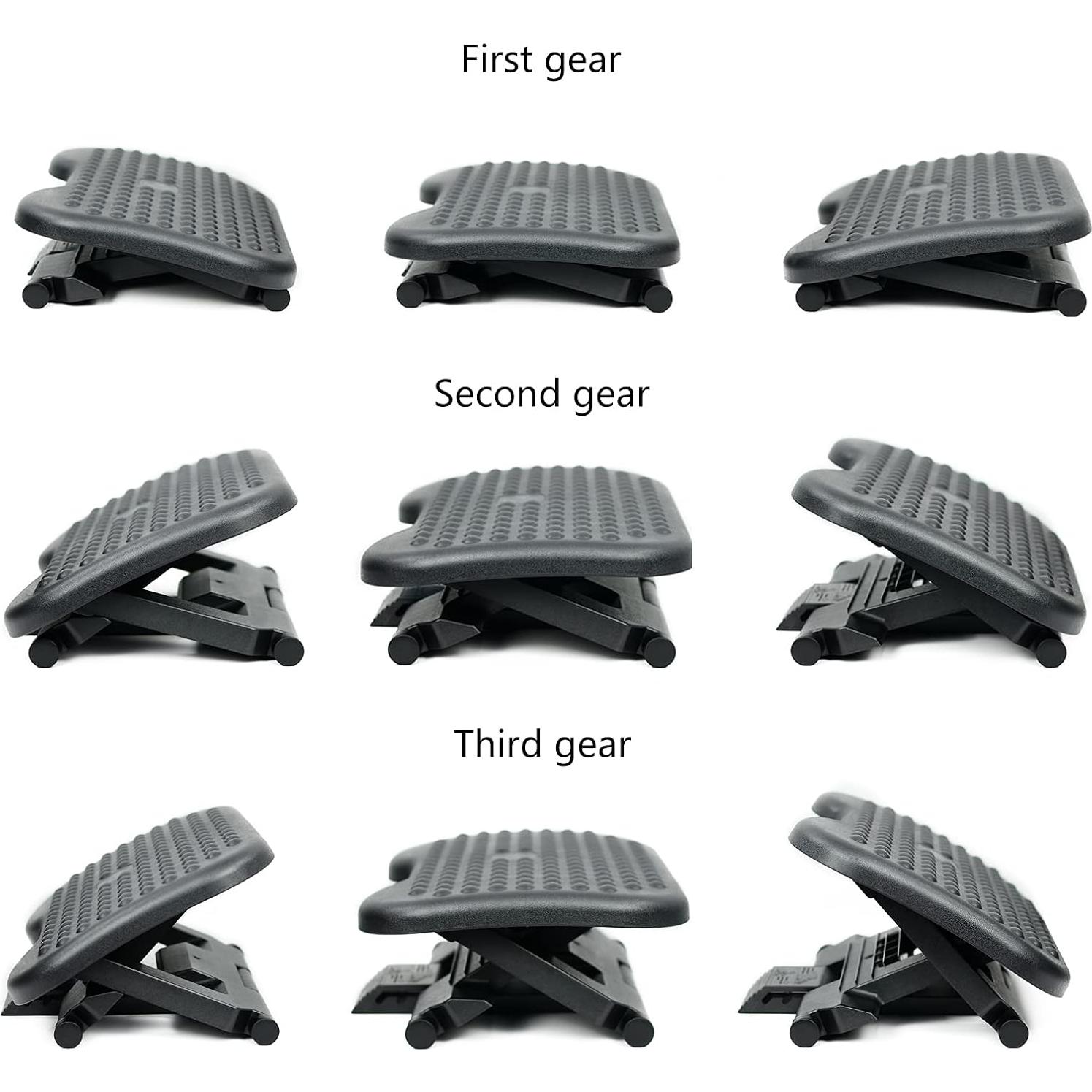 Reposapiés Ajustable AKOZLIN con Altura y Ángulo Regulable
