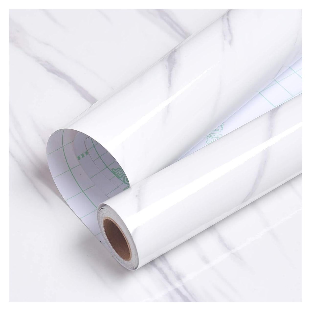 Papel Contacto Autoadhesivo Livelynine Mármol Blanco 40x200cm