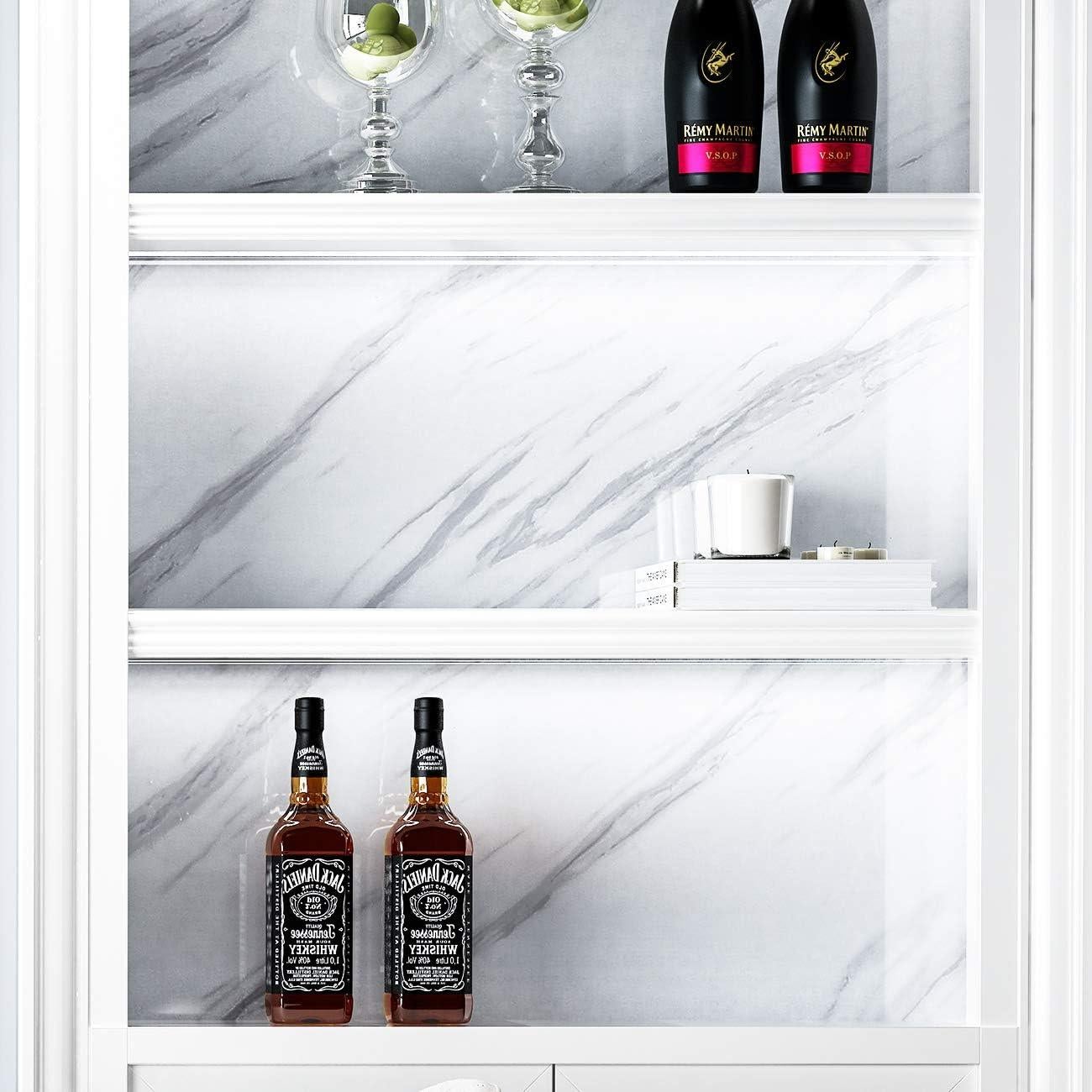 Papel Contacto Autoadhesivo Livelynine Mármol Blanco 40x200cm