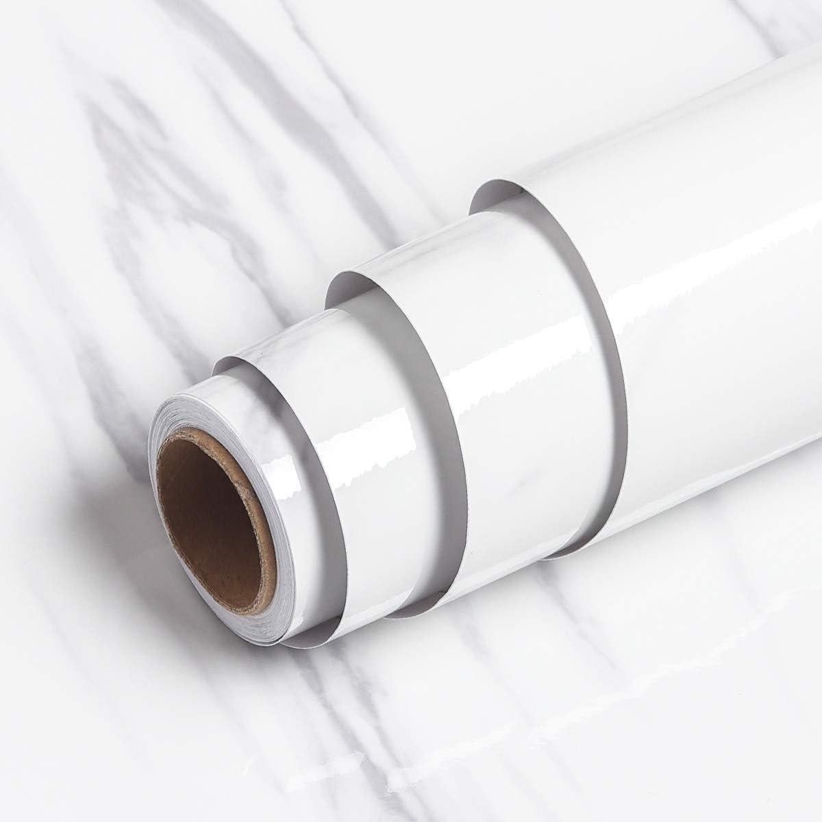 Papel Contacto Autoadhesivo Livelynine Mármol Blanco 40x200cm