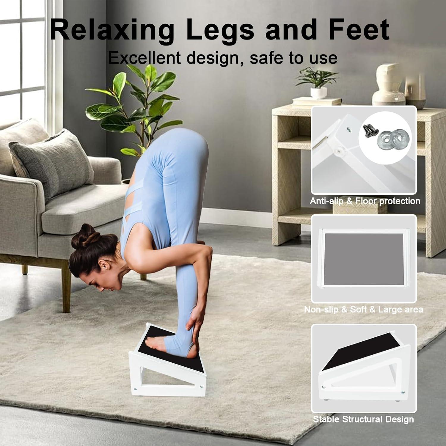 Reposapiés Ajustable WOOD CITY 2 en 1 Blanco para Oficina