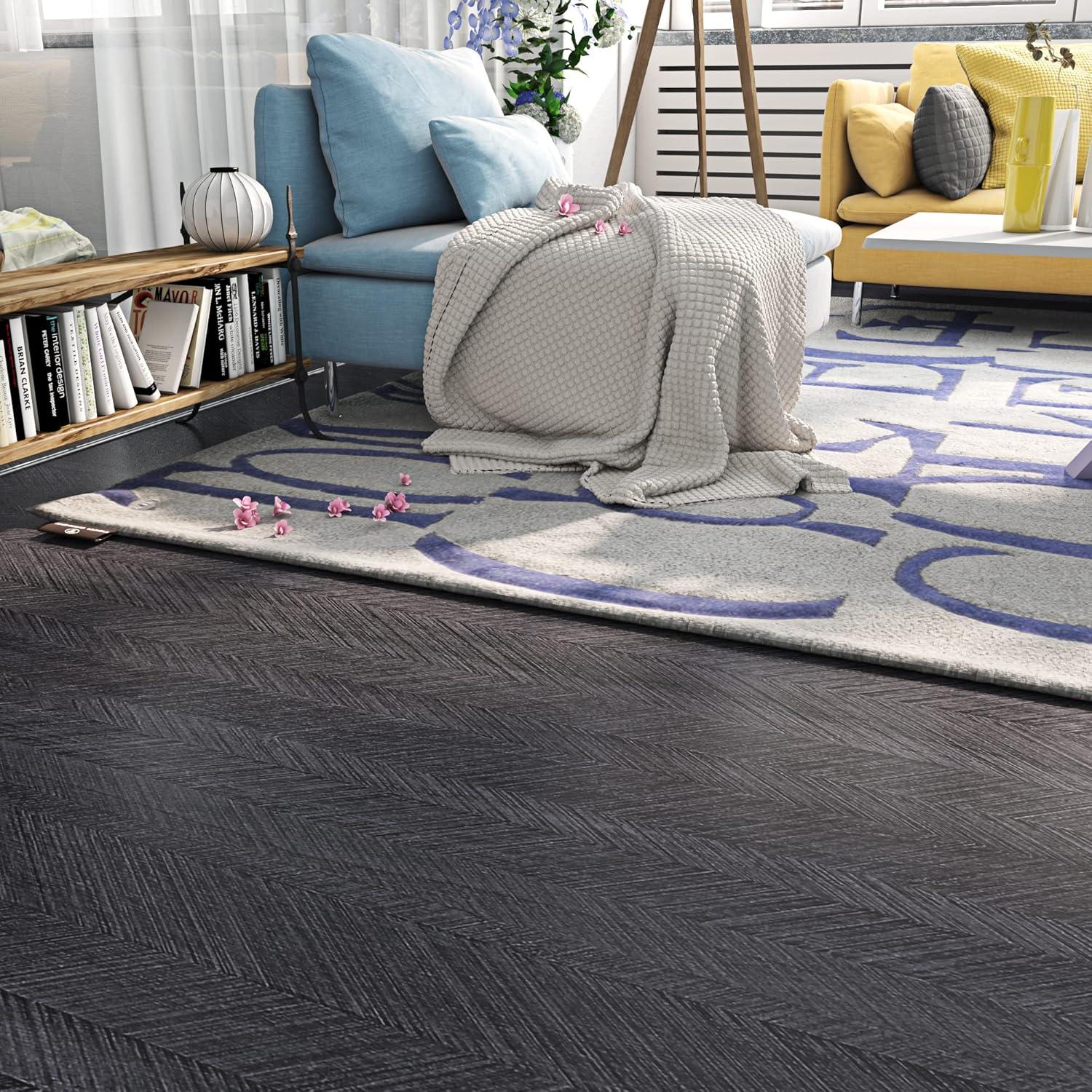 Papel Contacto Autoadhesivo Livelynine Madera Carbón 40cm x 2m