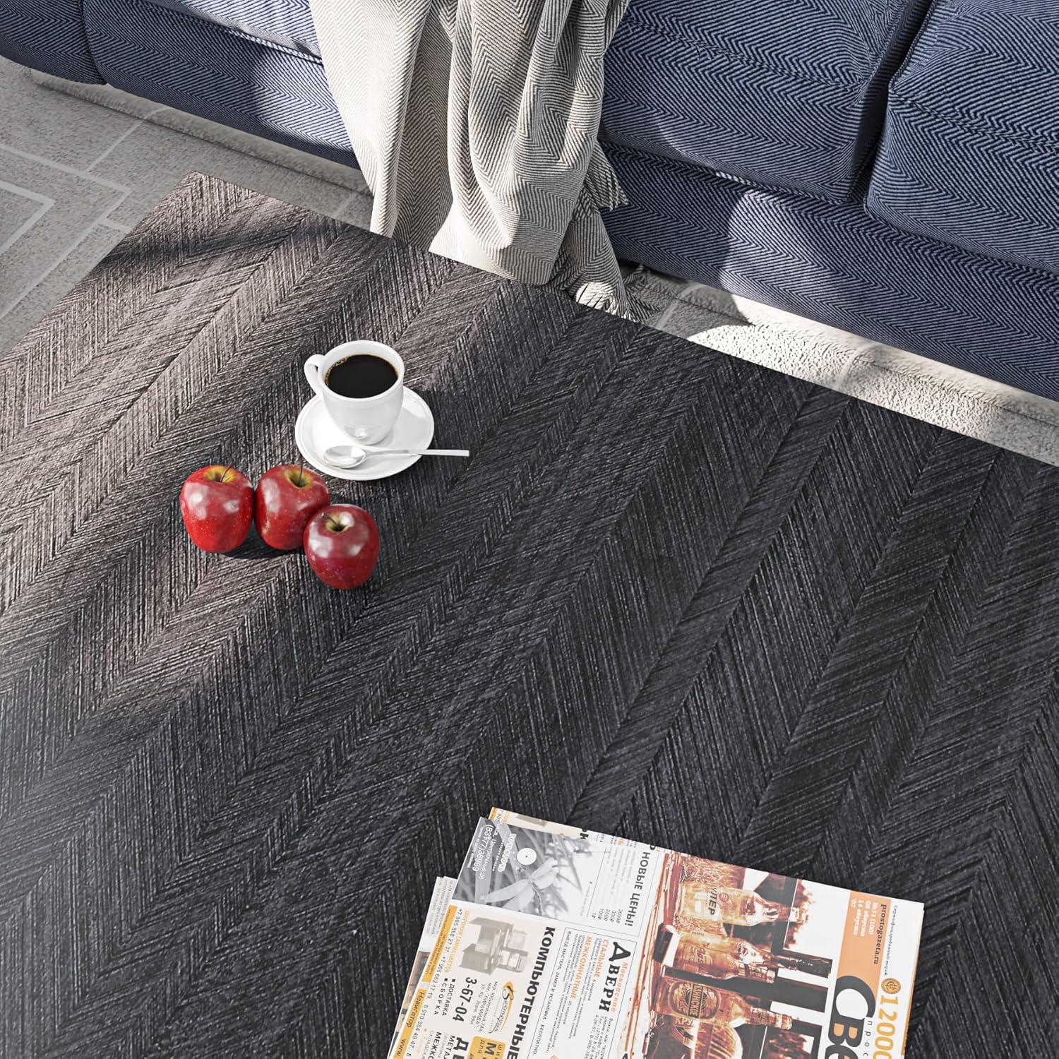 Papel Contacto Autoadhesivo Livelynine Madera Carbón 40cm x 2m