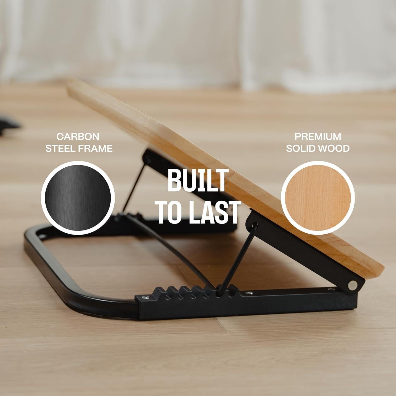 Reposapiés Ajustable COREMINDED Natural - Ergonómico 7 Ángulos