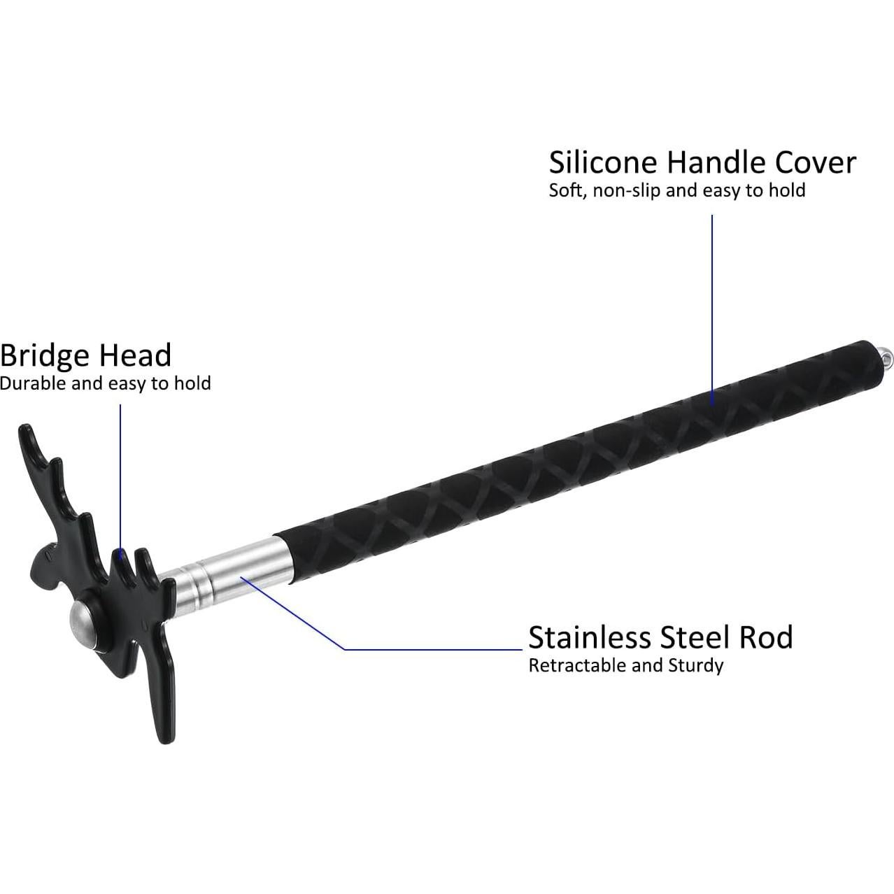 Puente de Taco de Billar Retráctil M METERXITY 82.5-150 cm