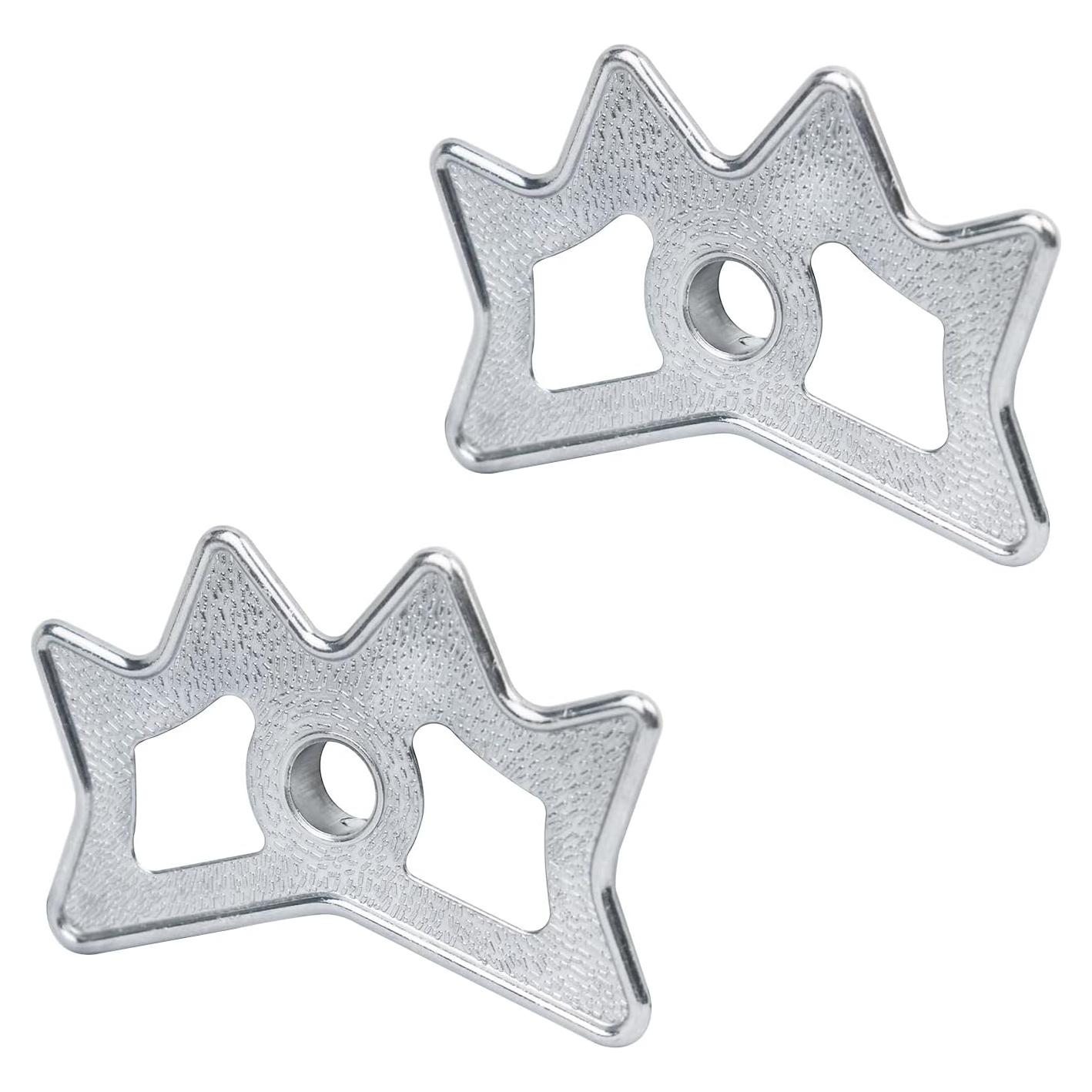 Paquete de 2 Cabezas de Puente de Billar Bntyok Aluminio Plateado