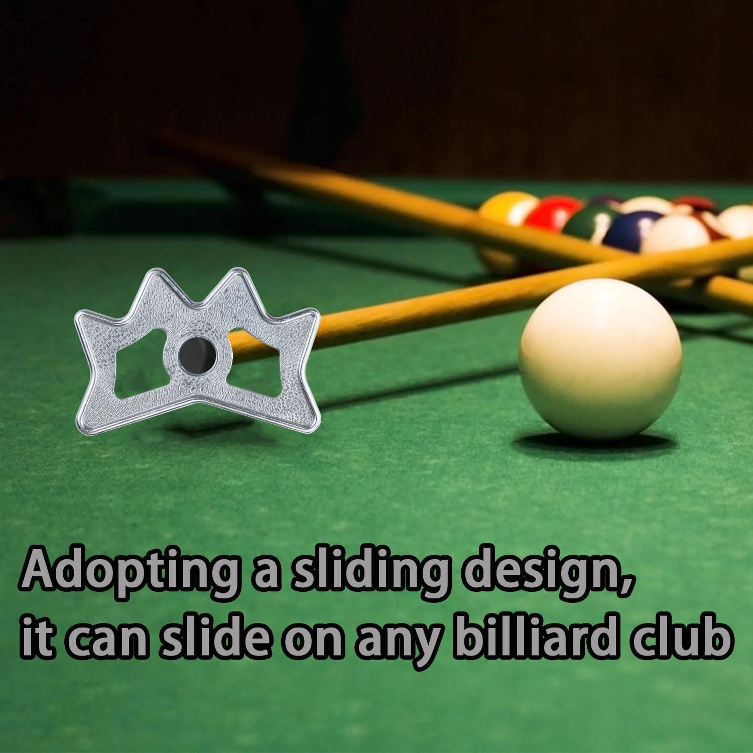 Paquete de 2 Cabezas de Puente de Billar Bntyok Aluminio Plateado