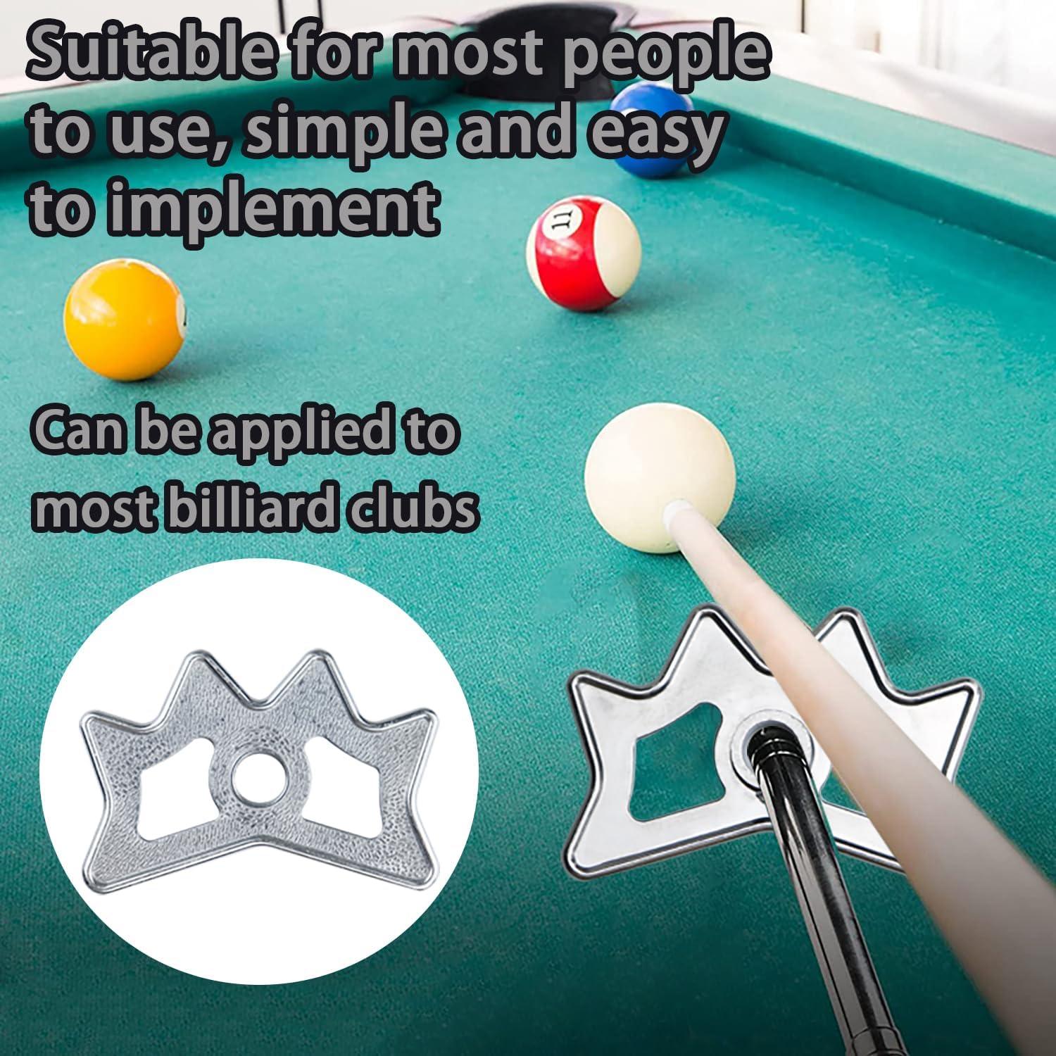 Paquete de 2 Cabezas de Puente de Billar Bntyok Aluminio Plateado