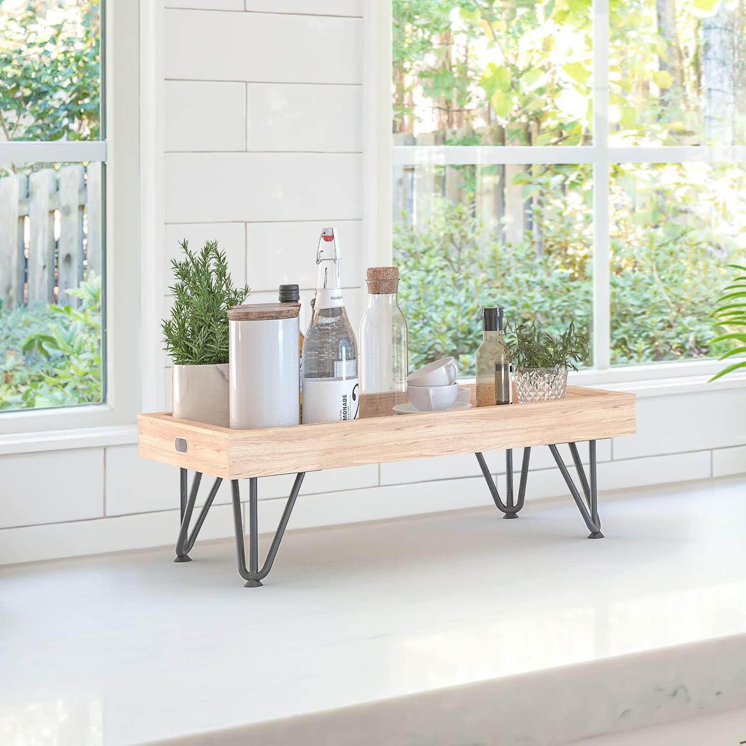 Patas de Mesa SMARTSTANDARD 10 cm Horquilla Acero Negro 4 Piezas