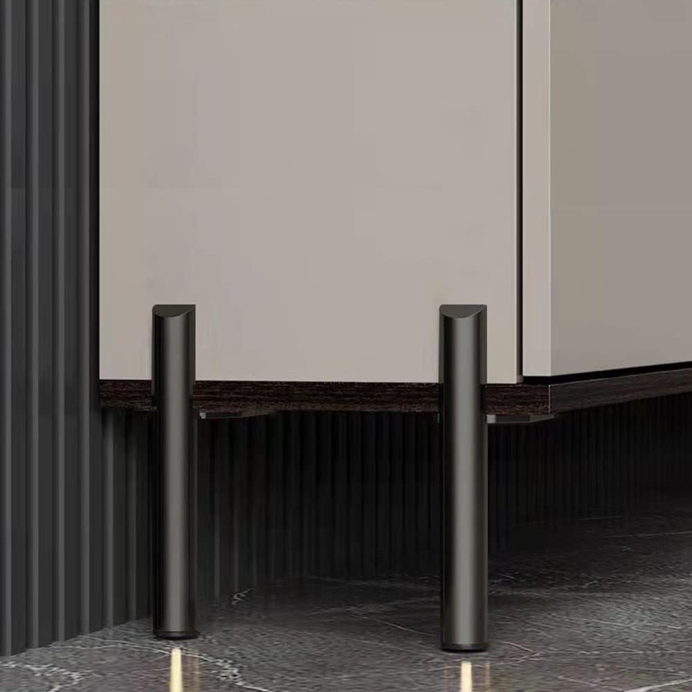 Piernas de Mueble de Metal ALXEH 10.16 cm Negras Estilo Moderno