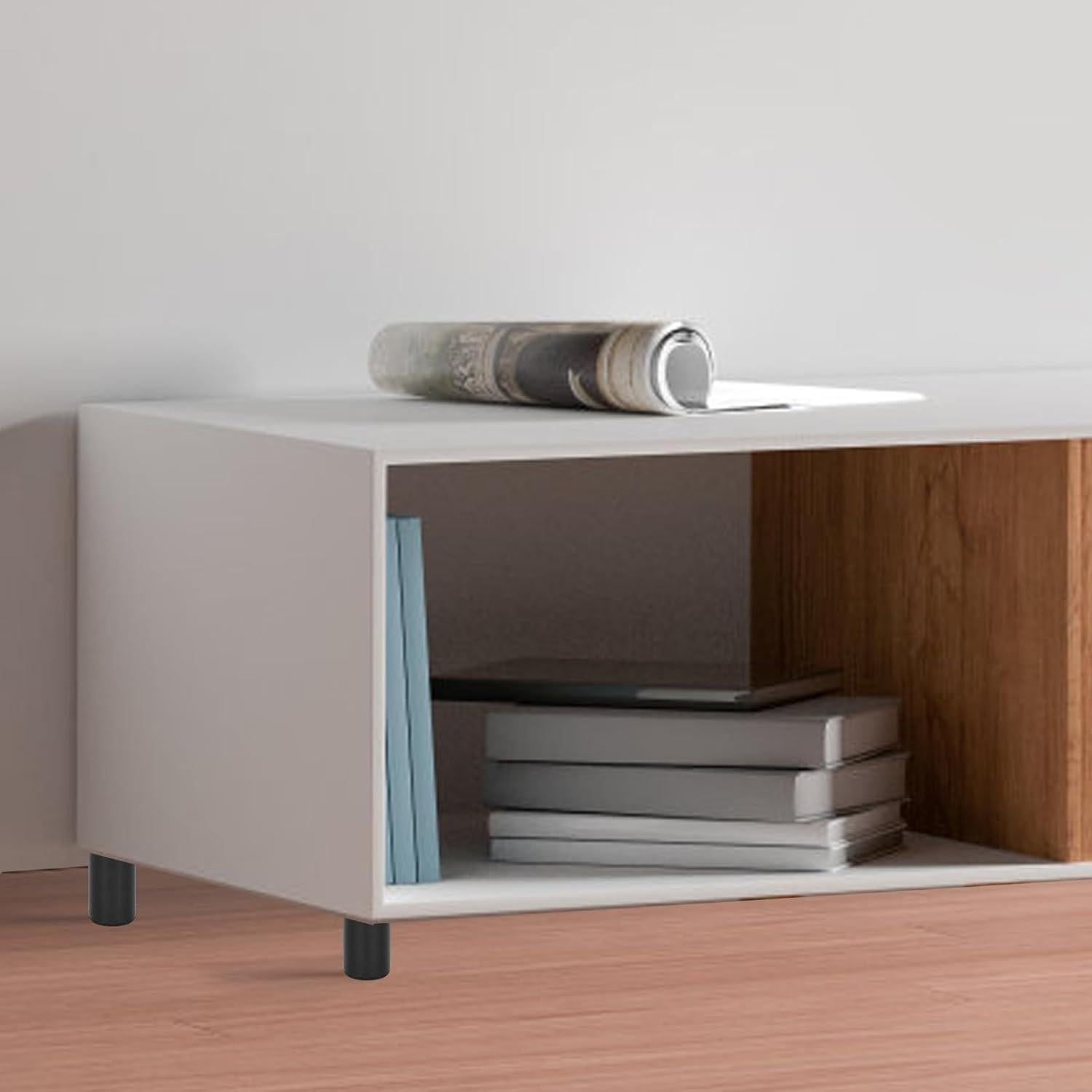 Patas de Mueble Ajustables Sumnacon 4 Pcs 10cm Aluminio Negro