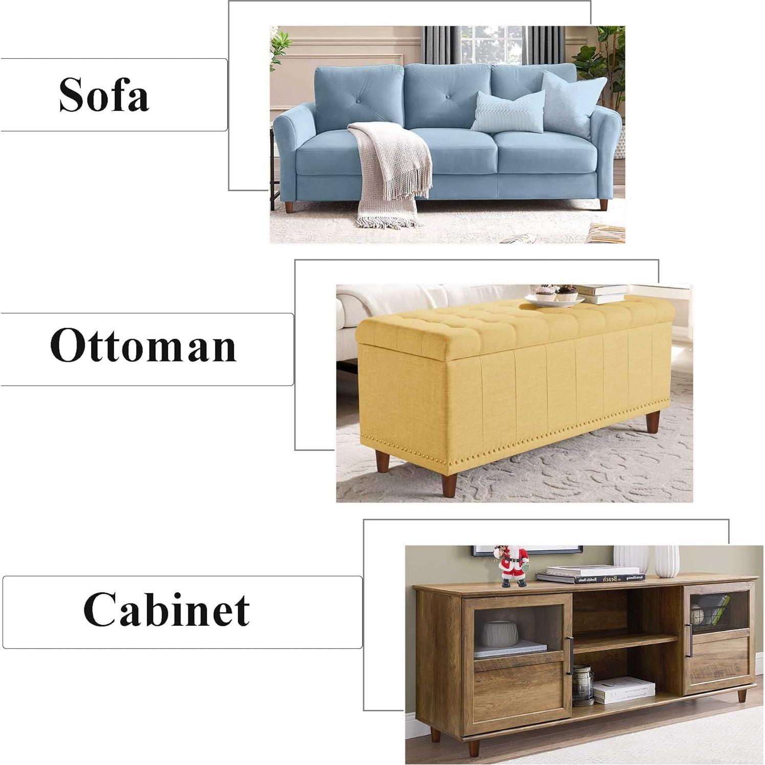 Patas de Madera AORYVIC 10 cm Color Marrón - Paquete de 4