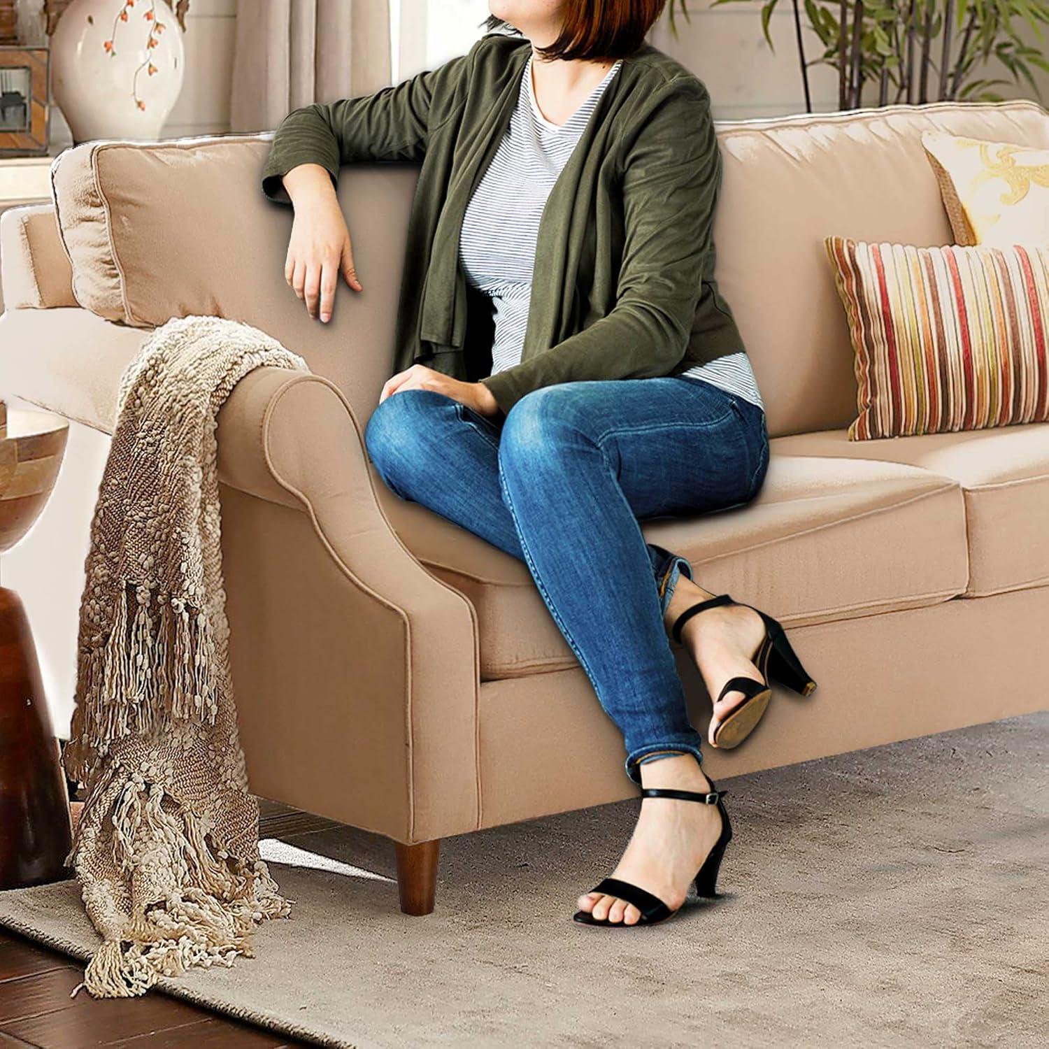 Patas de Madera AORYVIC 10 cm Color Marrón - Paquete de 4