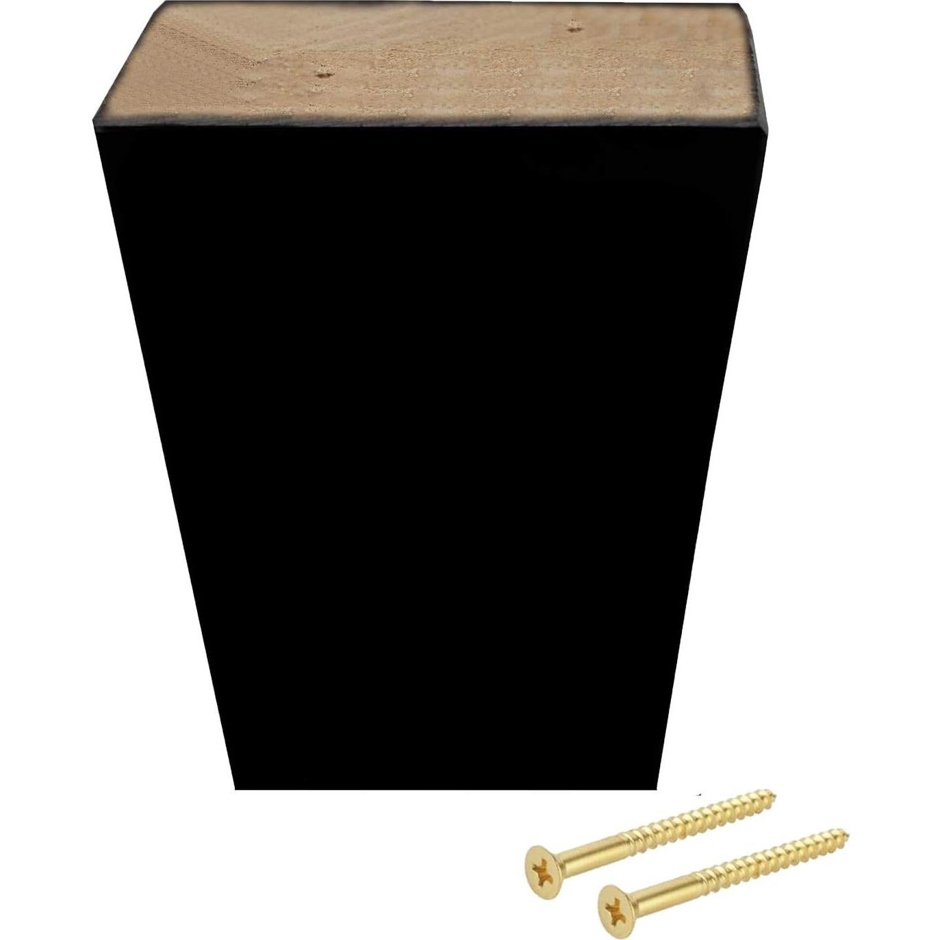 Patas de Madera Cuadradas ComfortStyle 10.2 cm Espresso Oscuro